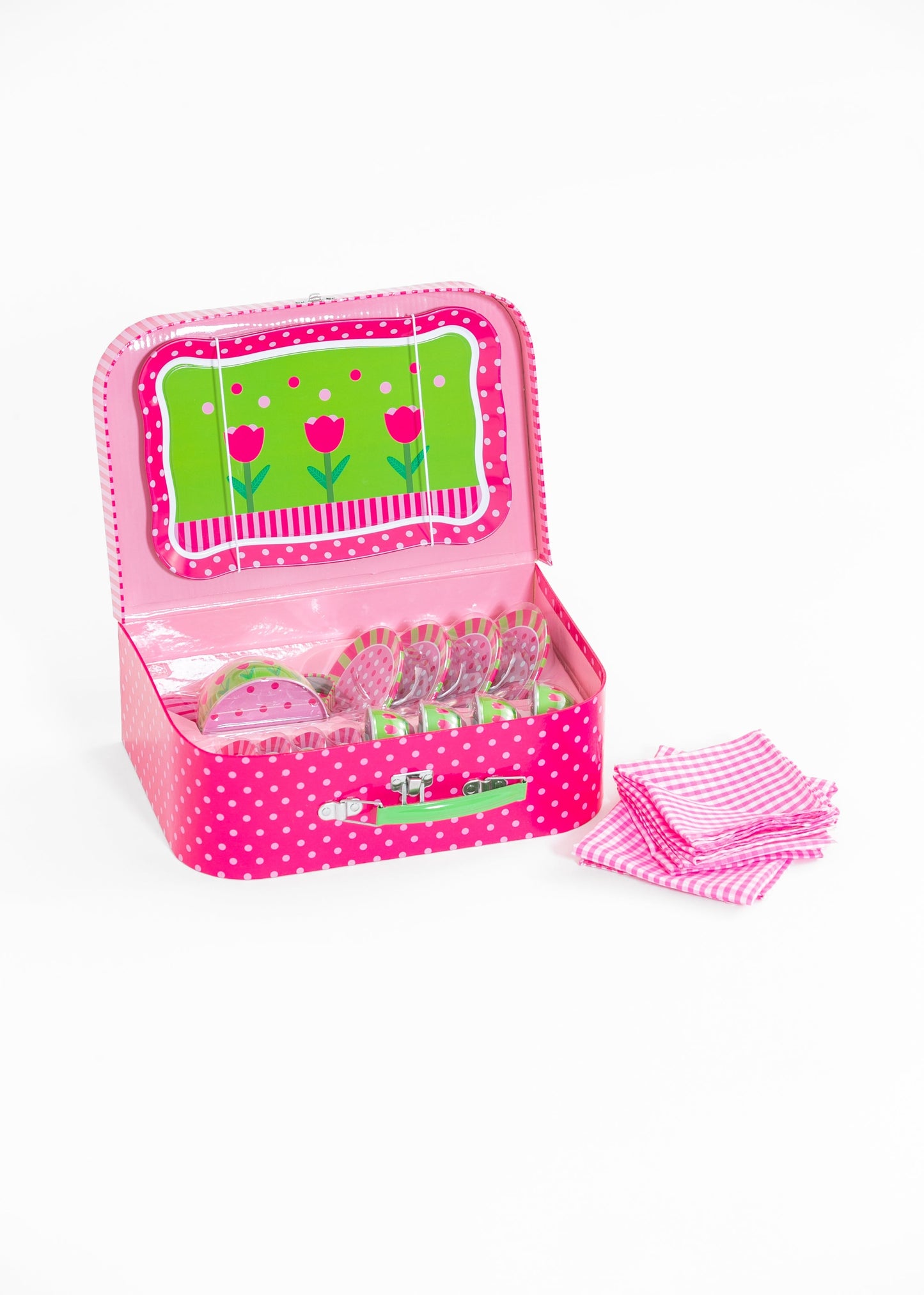 20-Piece Take-Along Tin Tea Set for Kids