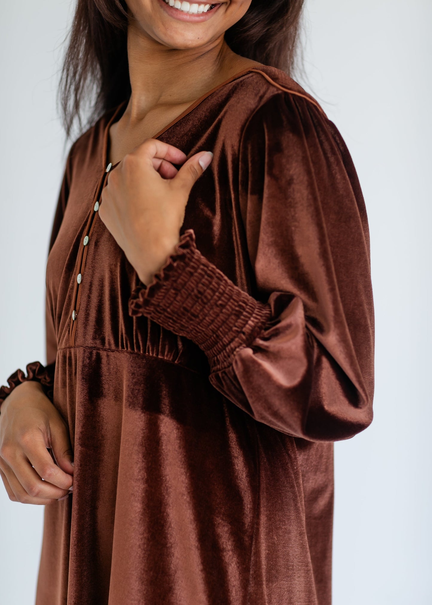 Autumn Velvet Midi Dress - FINAL SALE