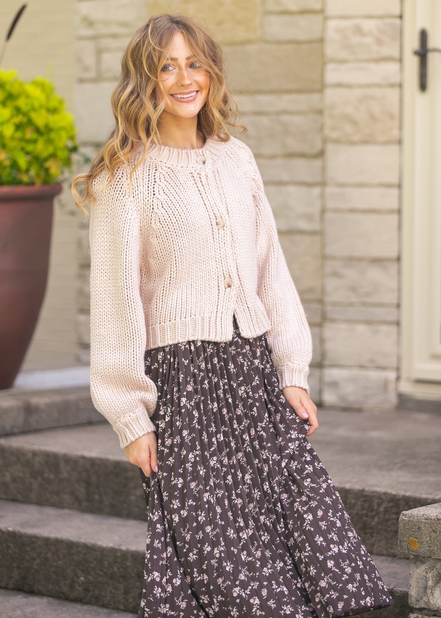 Dance More Bubble Sleeve Cardigan - FINAL SALE