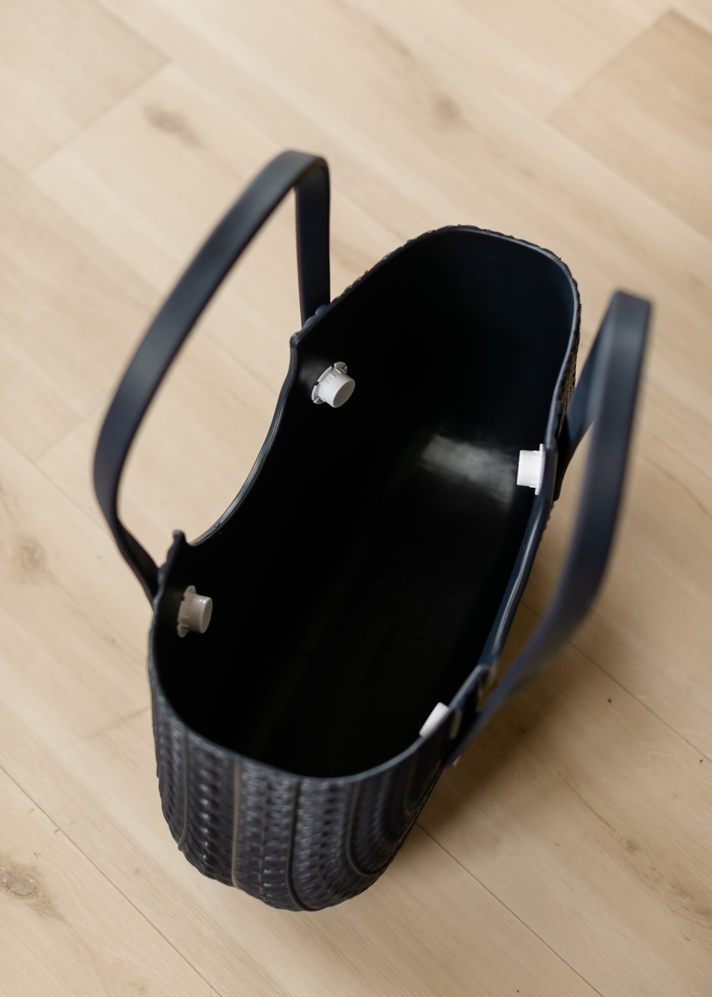 Blythe Navy Textured Versa Tote