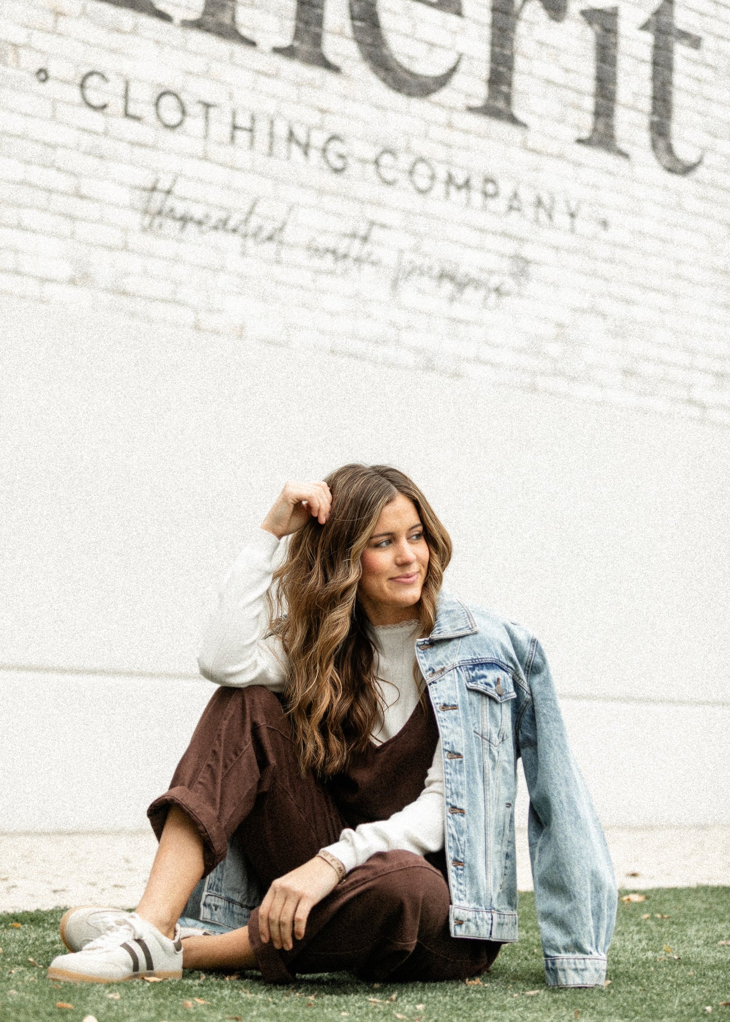 Chocolate Denim Wide Leg Overalls