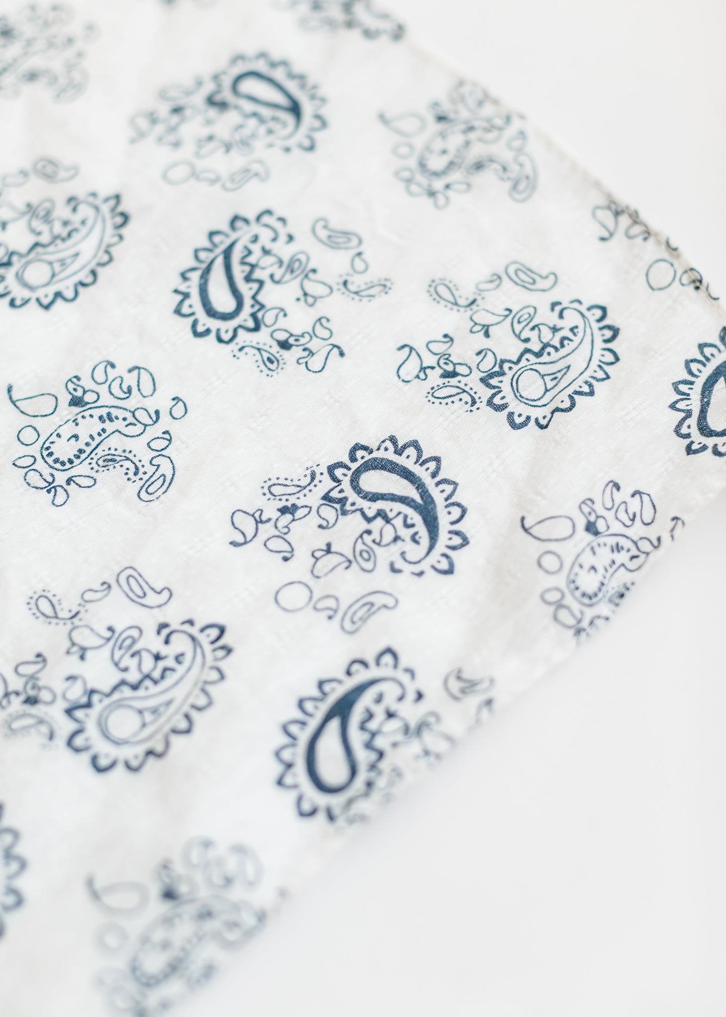 Classic Blue Paisley Bandana - FINAL SALE