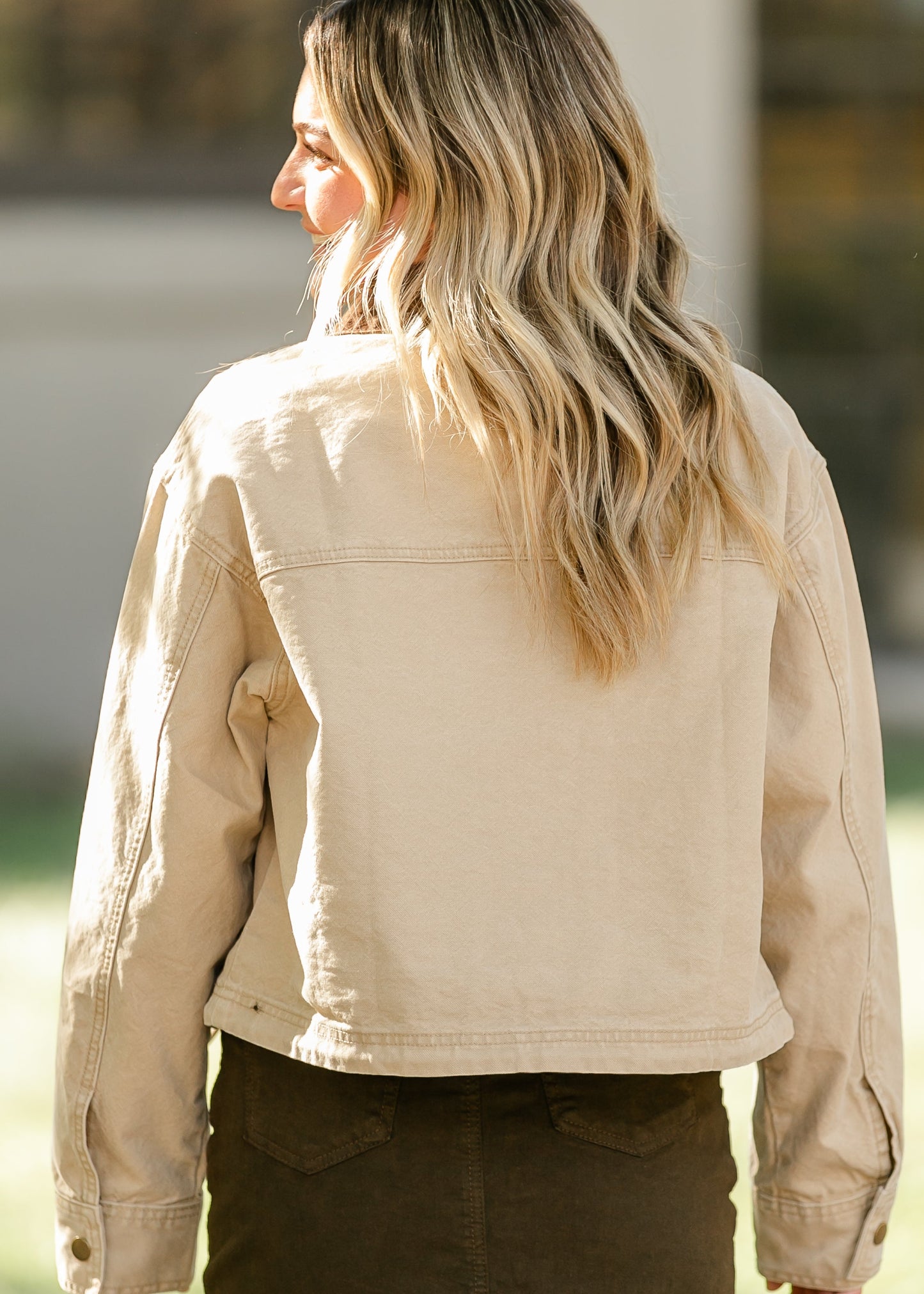 Contrast Collar Utility Jacket - FINAL SALE