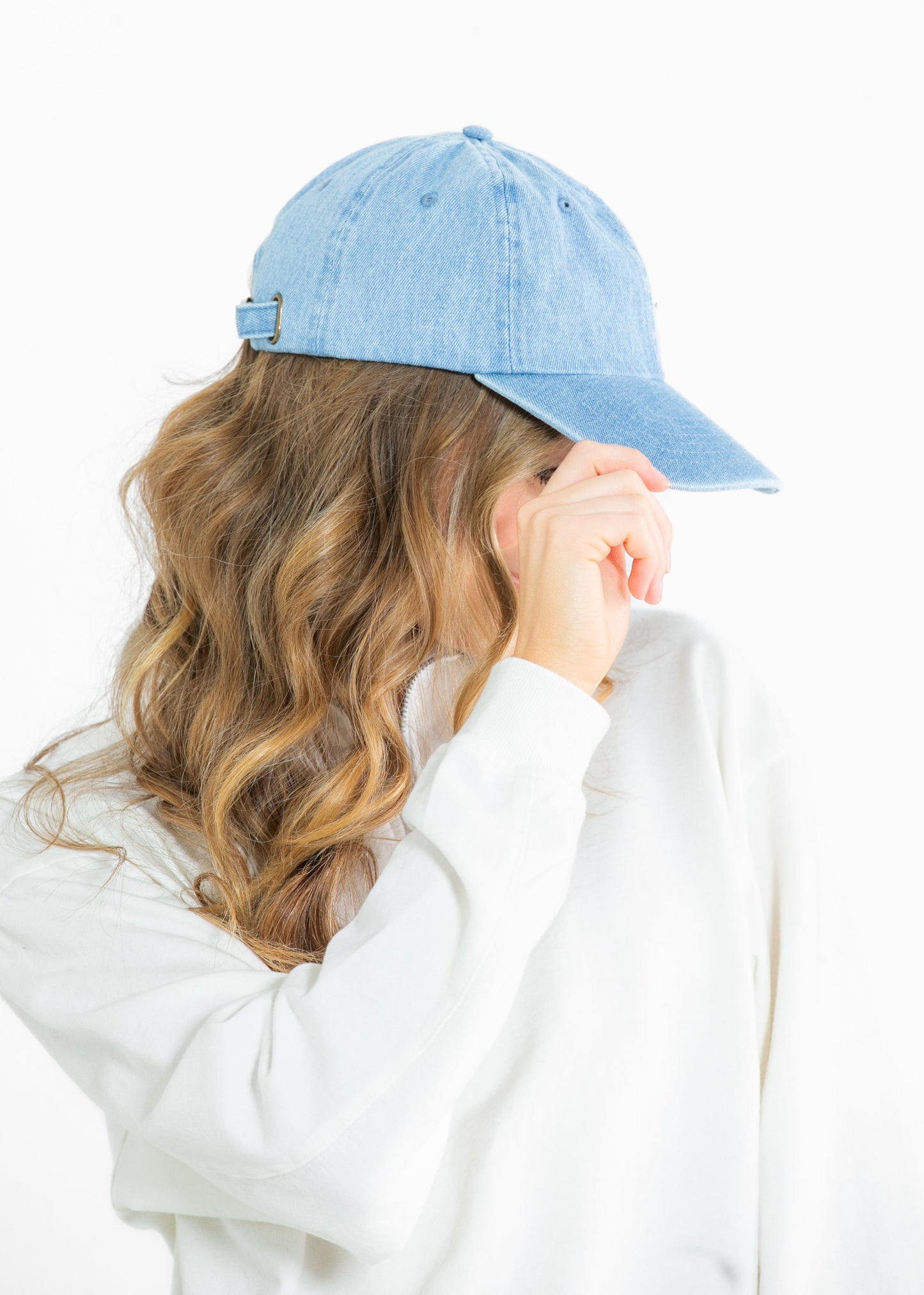 Cotton Denim Baseball Cap - FINAL SALE