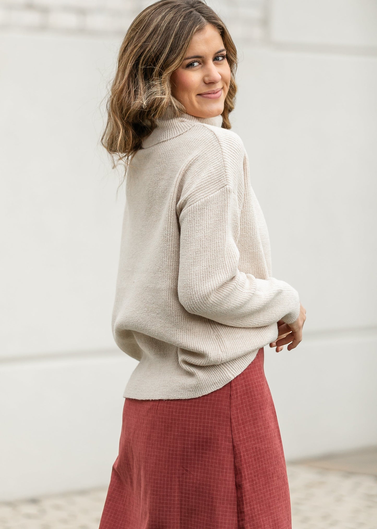 Cowl Neck Cozy Sweater Top