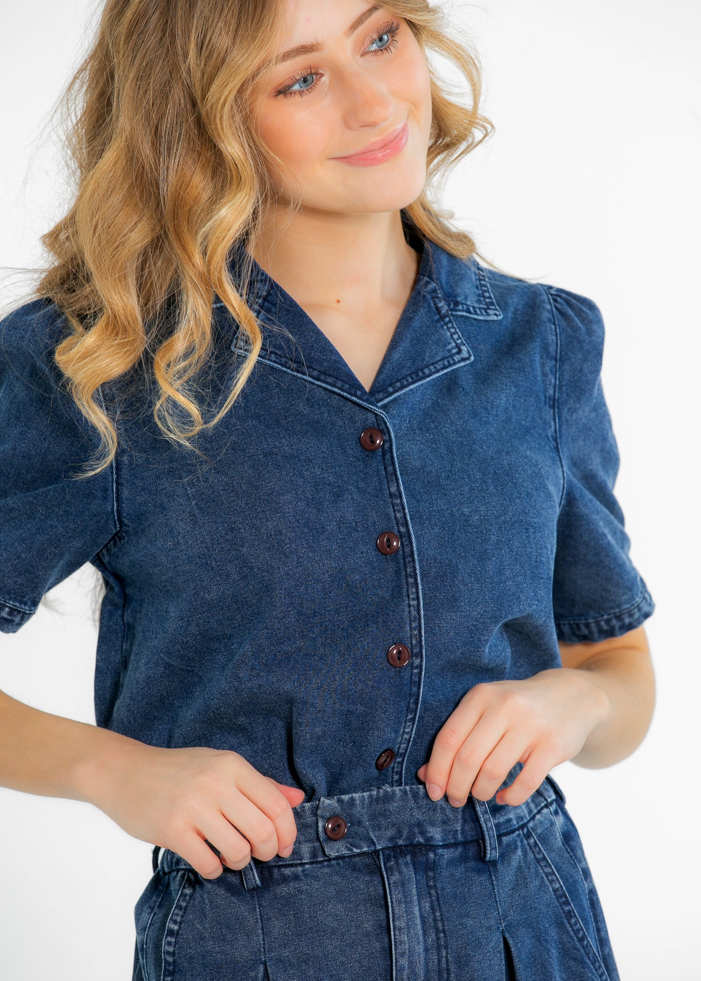 Denim Full A-line Maxi Skirt - FINAL SALE