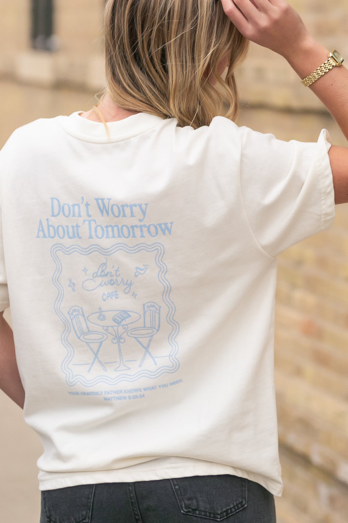 Don't Worry Cafe Graphic T-shirt - FINAL SALE