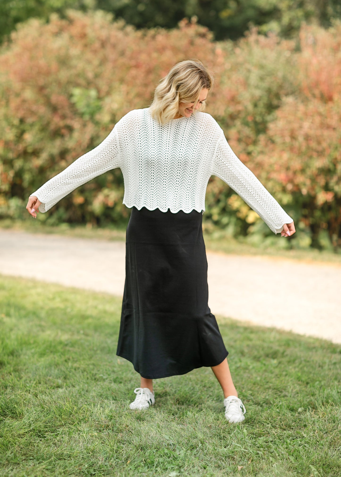 Donovan Crochet Long Sleeve Top - FINAL SALE