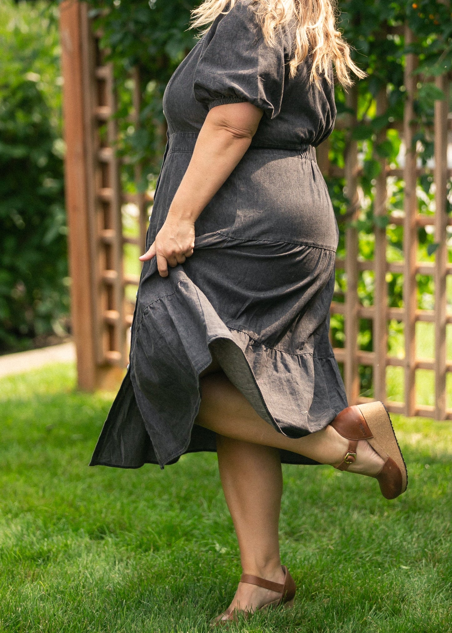 Elton Square Neck Dress - FINAL SALE