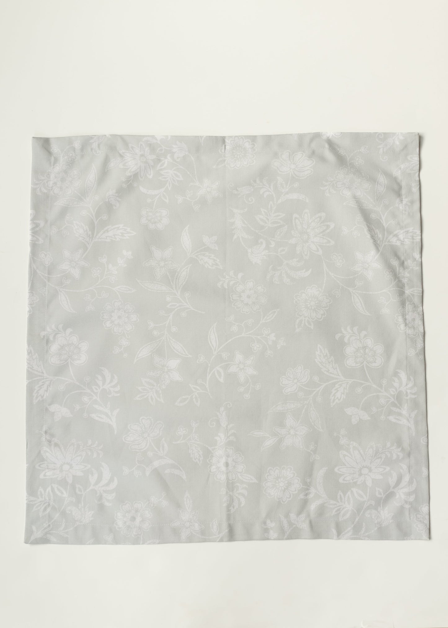 Floral Gray Cloth Napkins - FINAL SALE