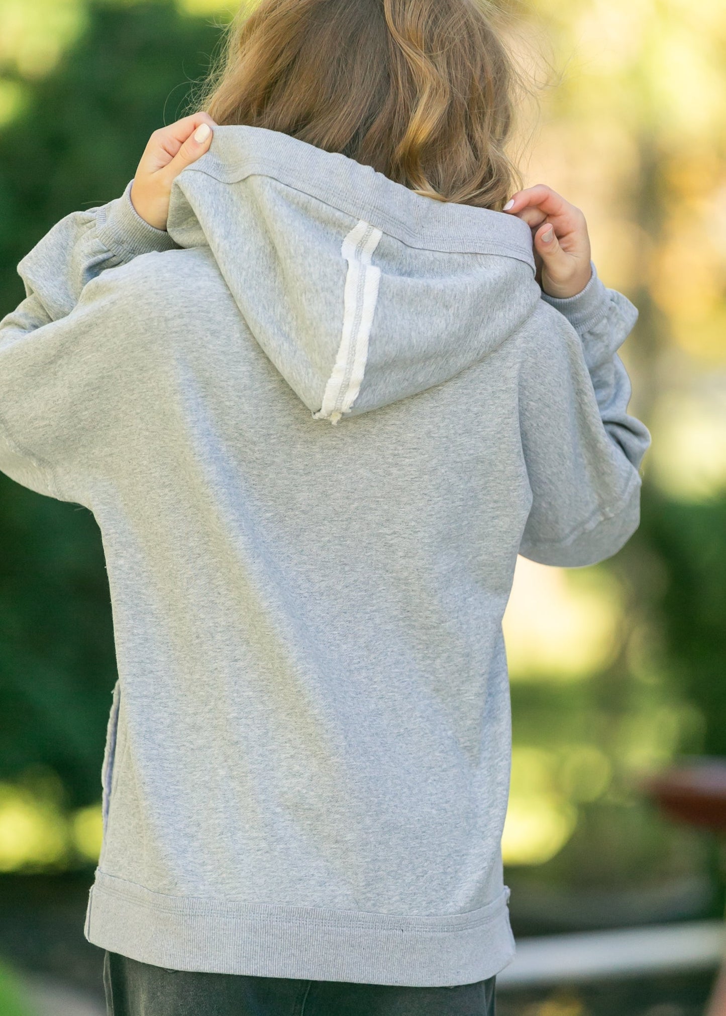 French Terry Seam Detail Hoodie - FINAL SALE