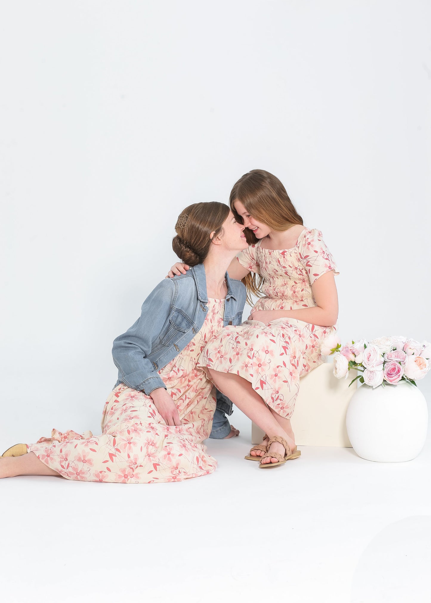 Girl's Summer Cap Sleeve Midi Dress - FINAL SALE