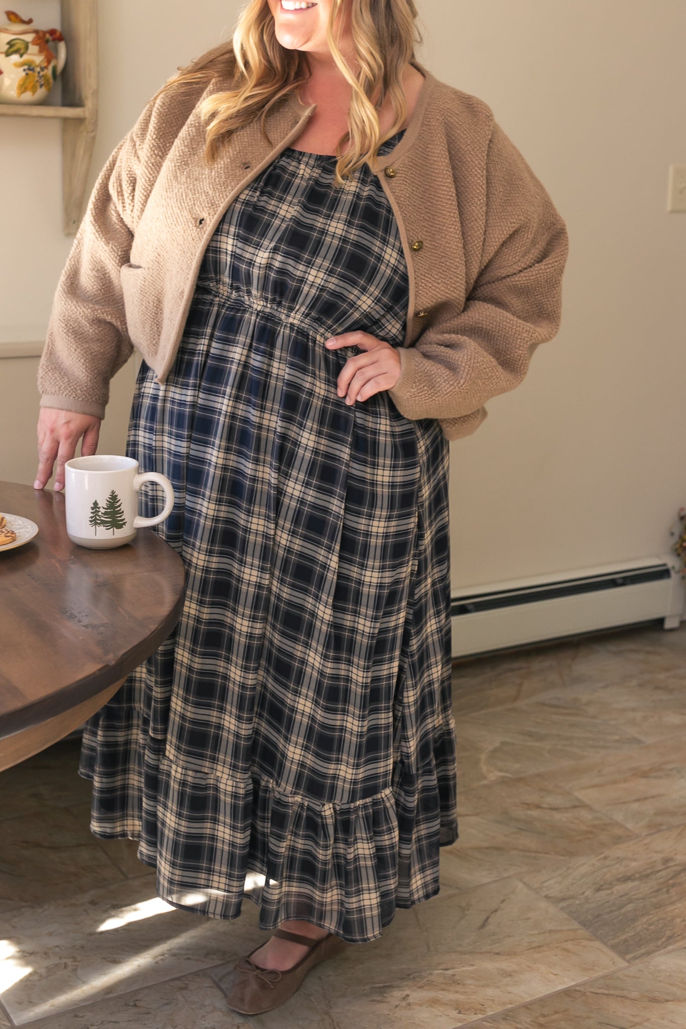 Gold Button Front Cardigan - FINAL SALE