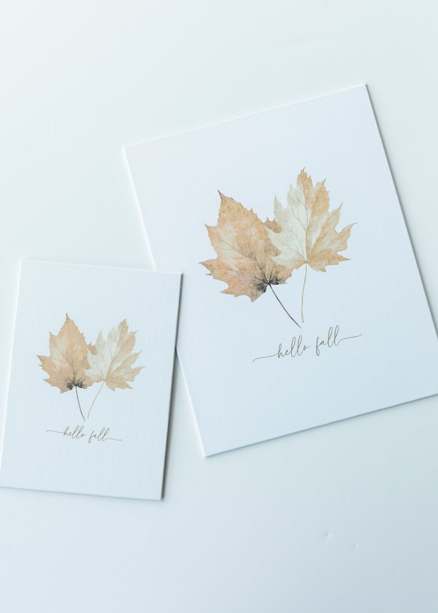 Hello Fall Leaves Art Print - FINAL SALE
