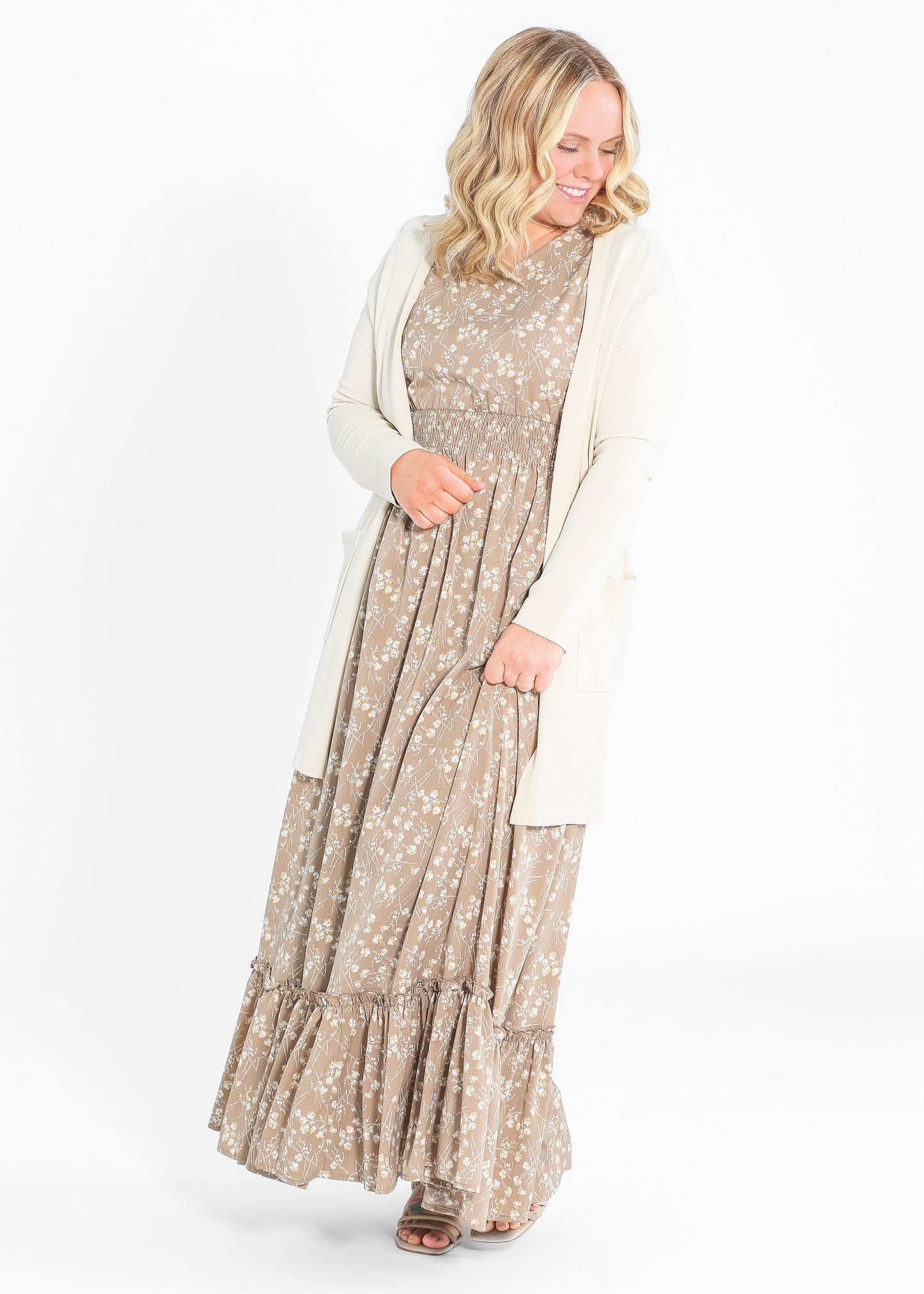 Isabella V Neck Maxi Dress - FINAL SALE