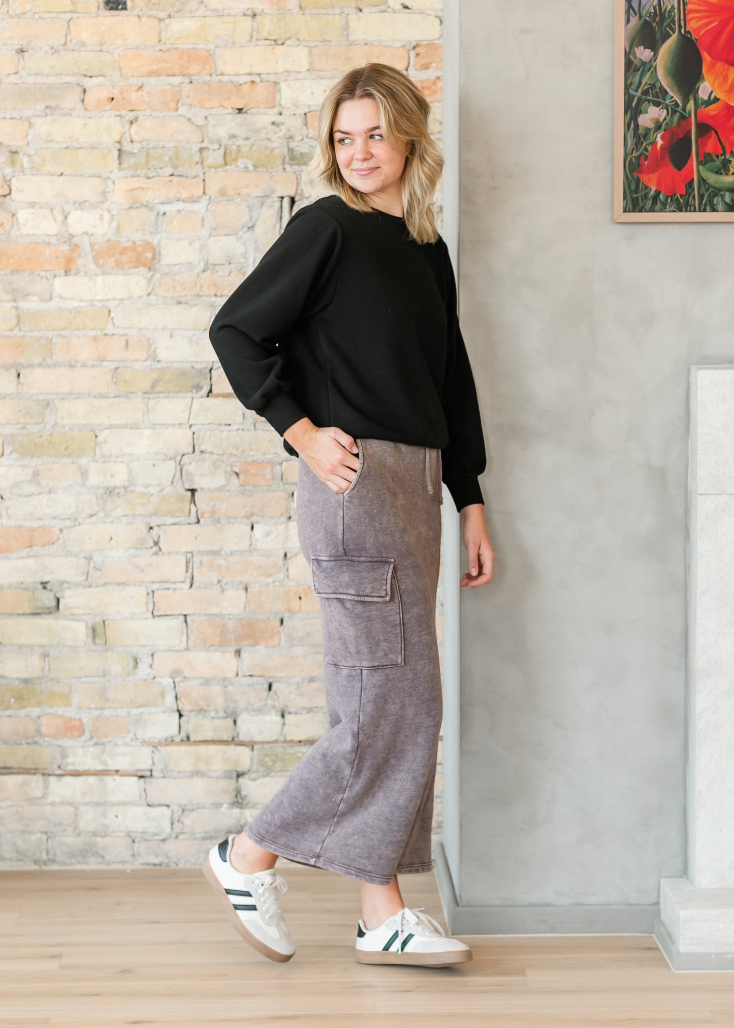 Keziah Brushed Fleece Cargo Maxi Skirt - FINAL SALE
