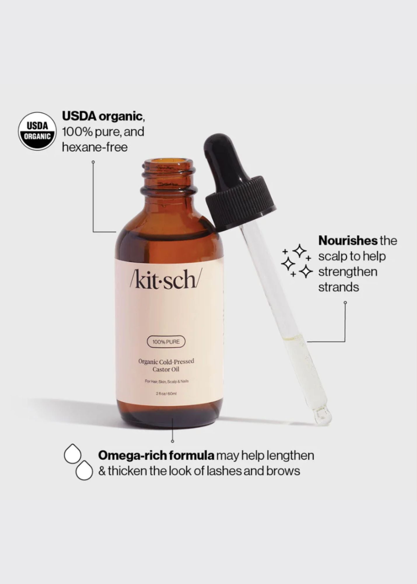 KITSCH™ 100% Castor Oil 2oz