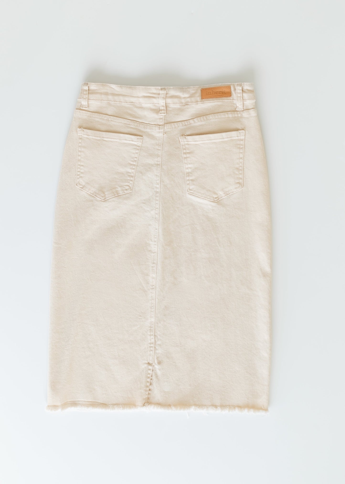 Kobe Raw Hem Denim Midi Skirt - FINAL SALE
