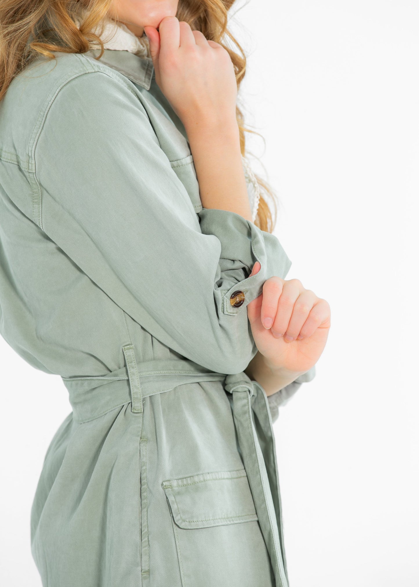 Kut from the Kloth® Alva Cargo Belted Midi Dress - FINAL SALE