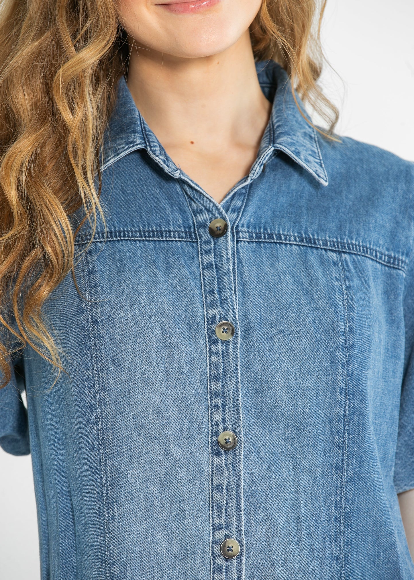Kut from the Kloth® Blanca Denim Shirt Dress - FINAL SALE