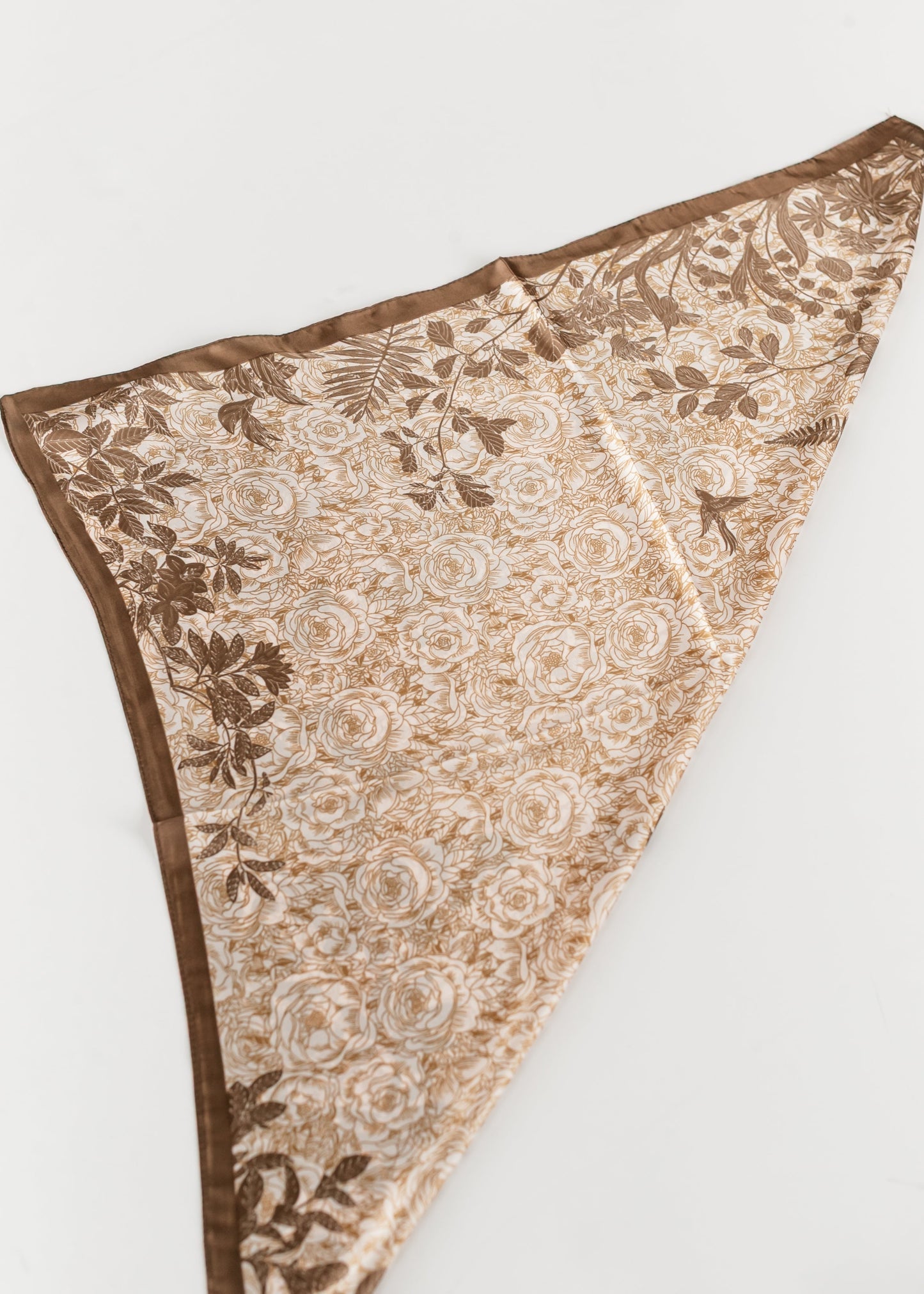 Large Floral Silky Scarf