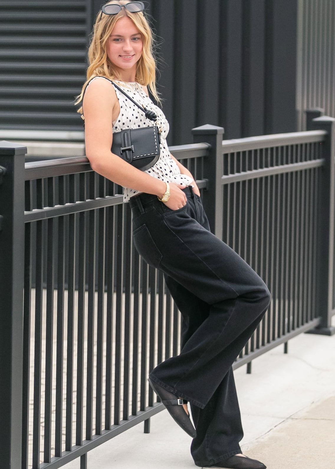 Smocked Polka Dot Tank Top - FINAL SALE