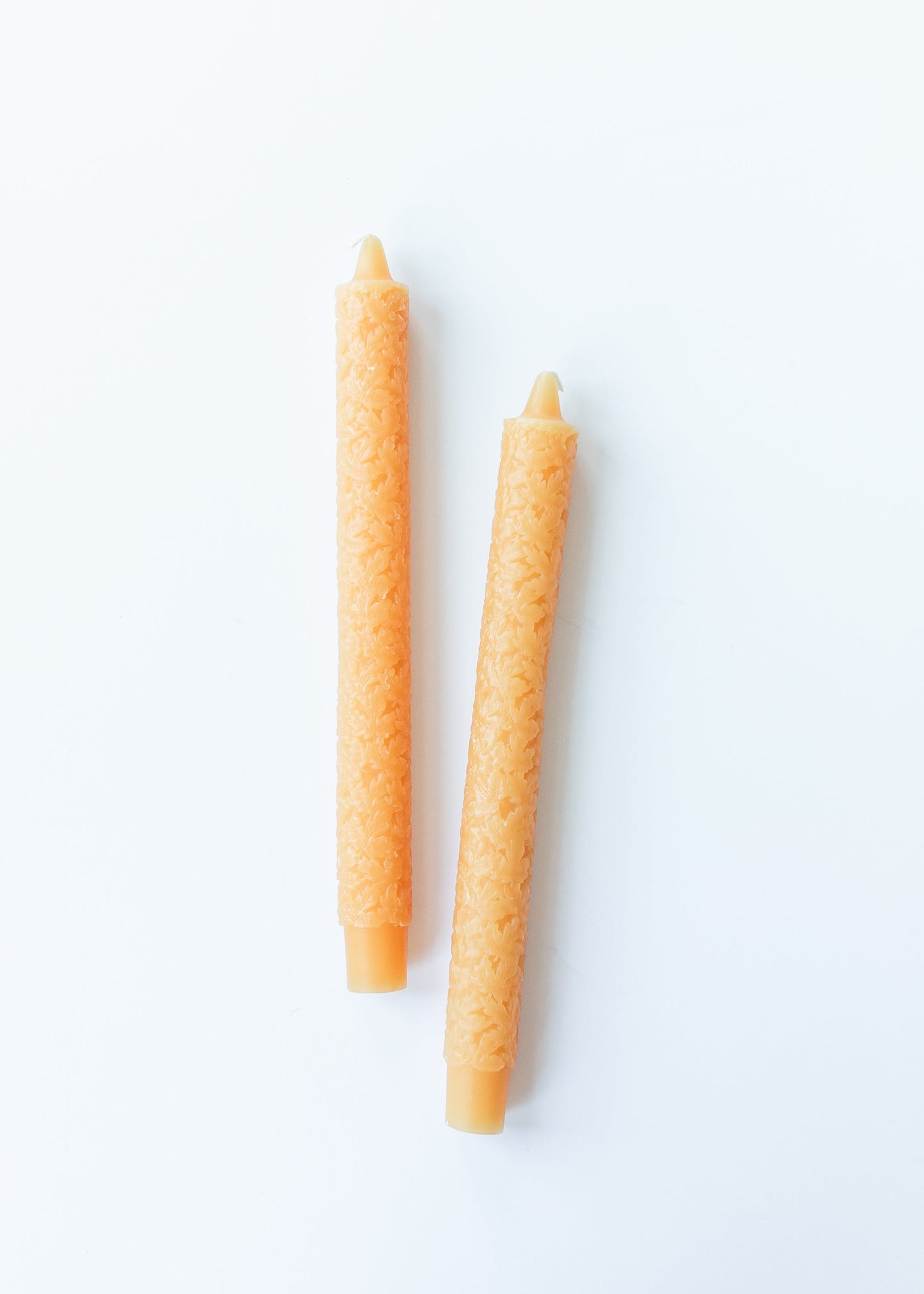 Maple Leaf Unscented Taper Candles Set of 2 - FINAL SALE