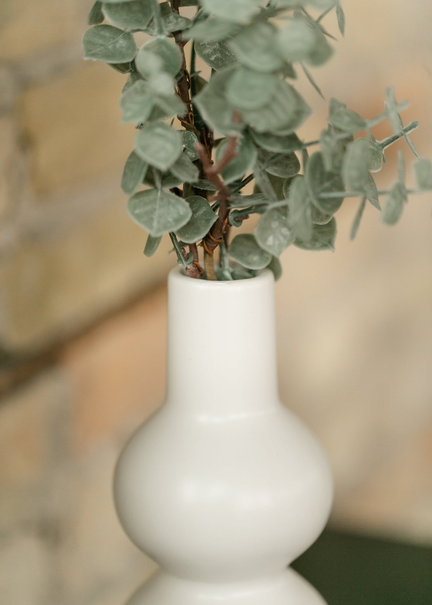 Matte White Bubble Ceramic Vase - FINAL SALE