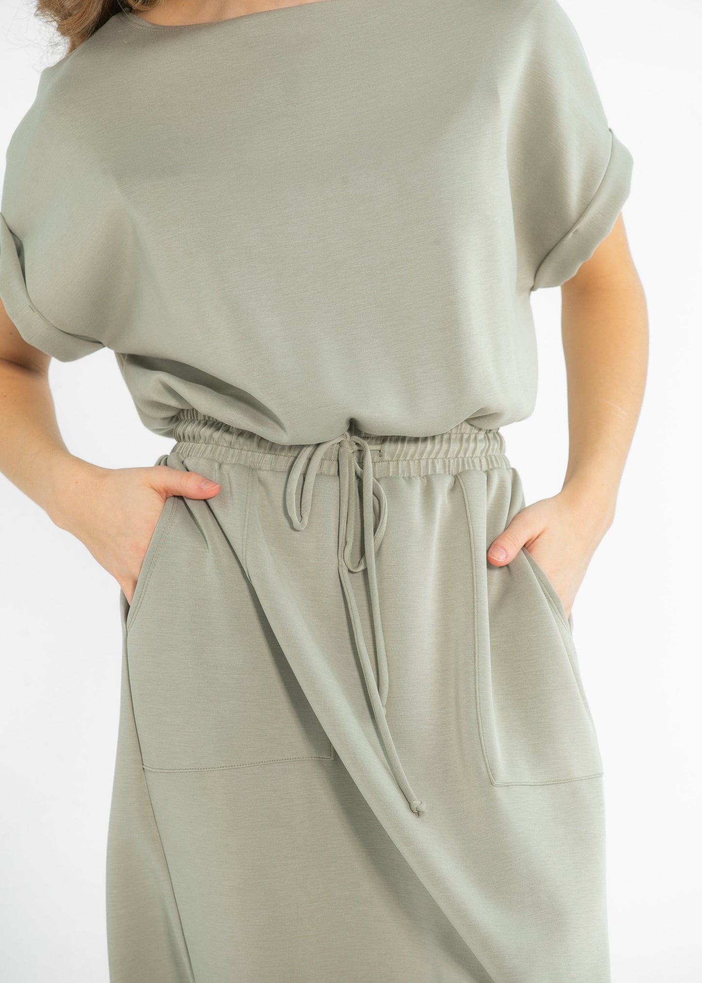 Modal Silky Short Sleeve Dress - FINAL SALE