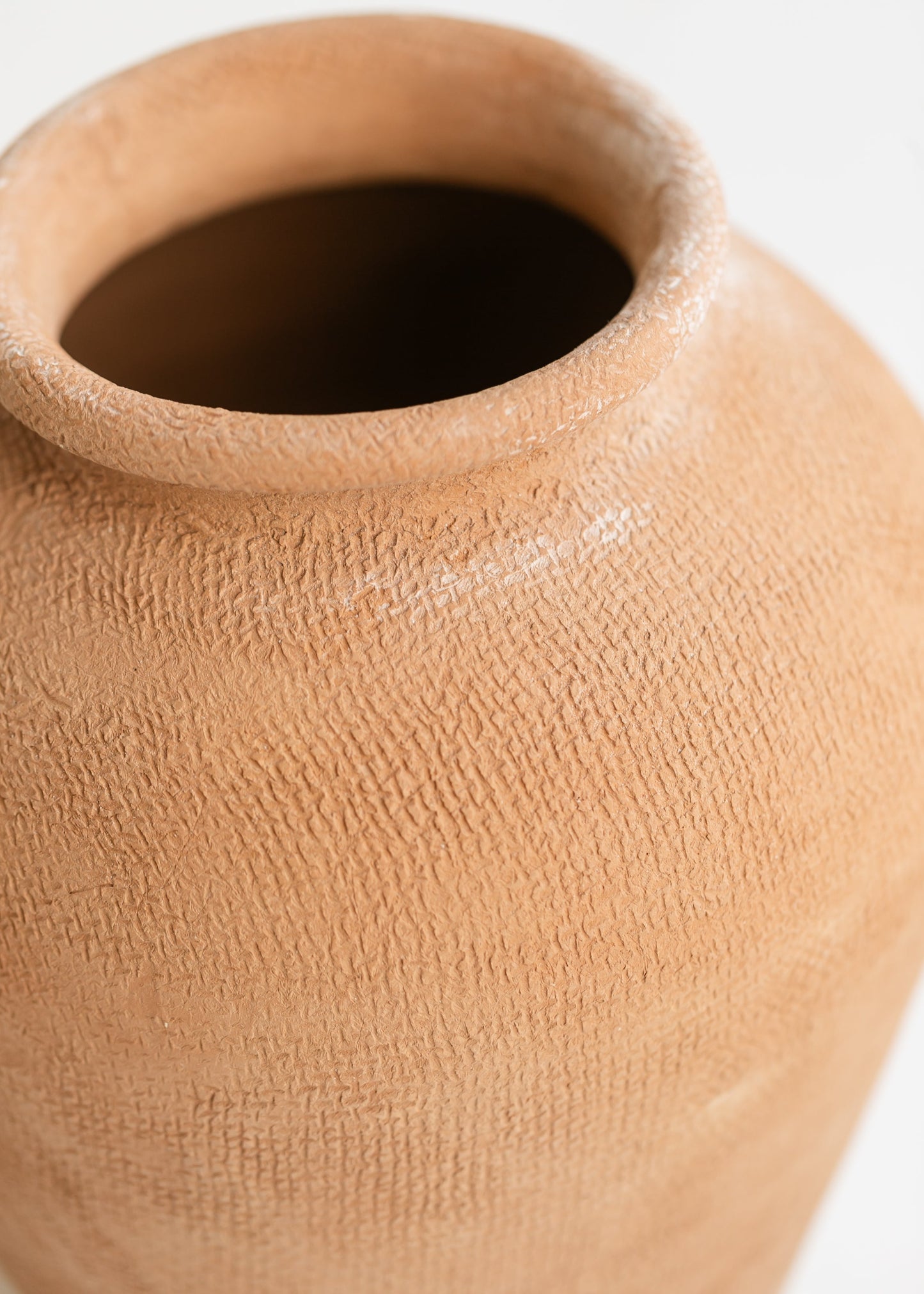 Natural Terracotta Wide Top Vase - FINAL SALE