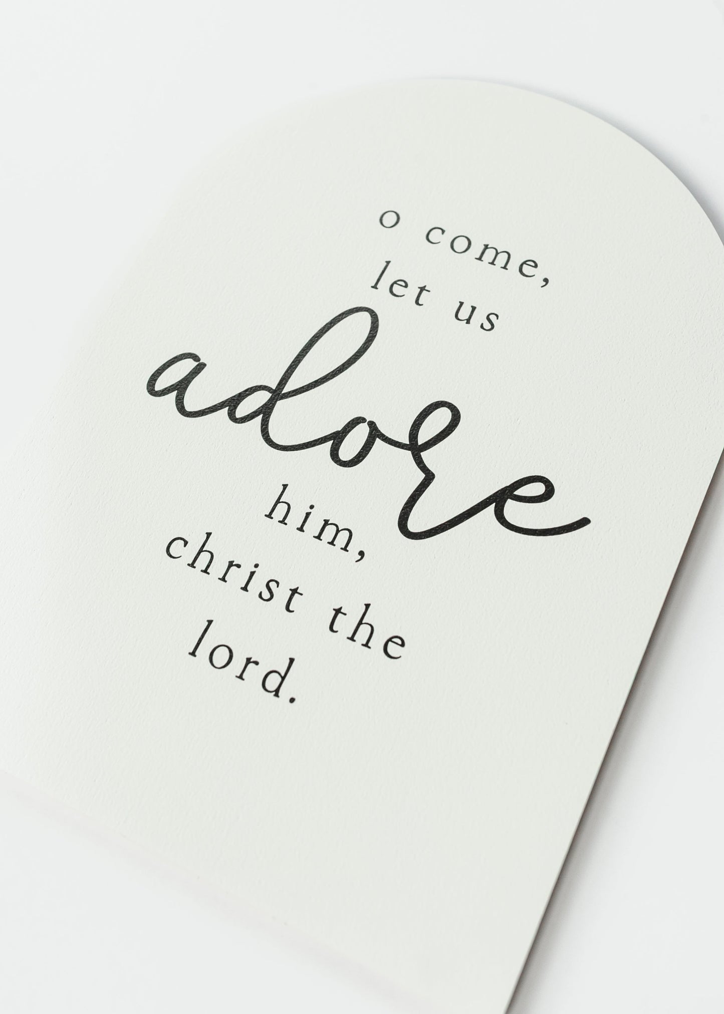 Oh Come Let Us Adore Him Christian Wall Art - FINAL SALE