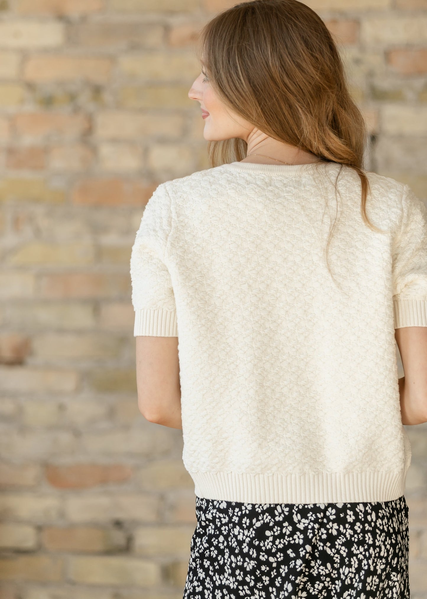 Open Front Short Sleeve Cardigan