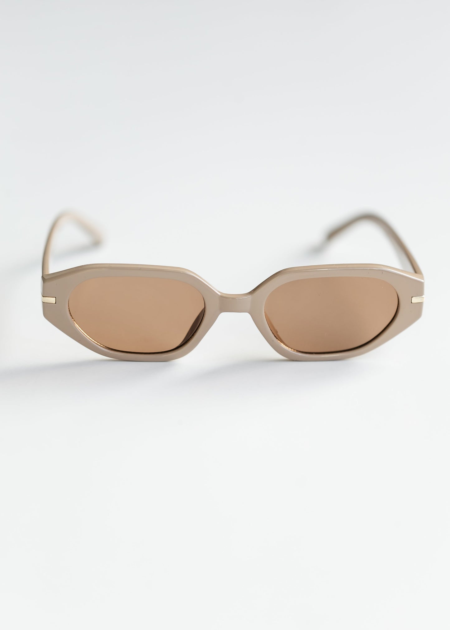 Oval Angled Acetate Sunglasses - FINAL SALE