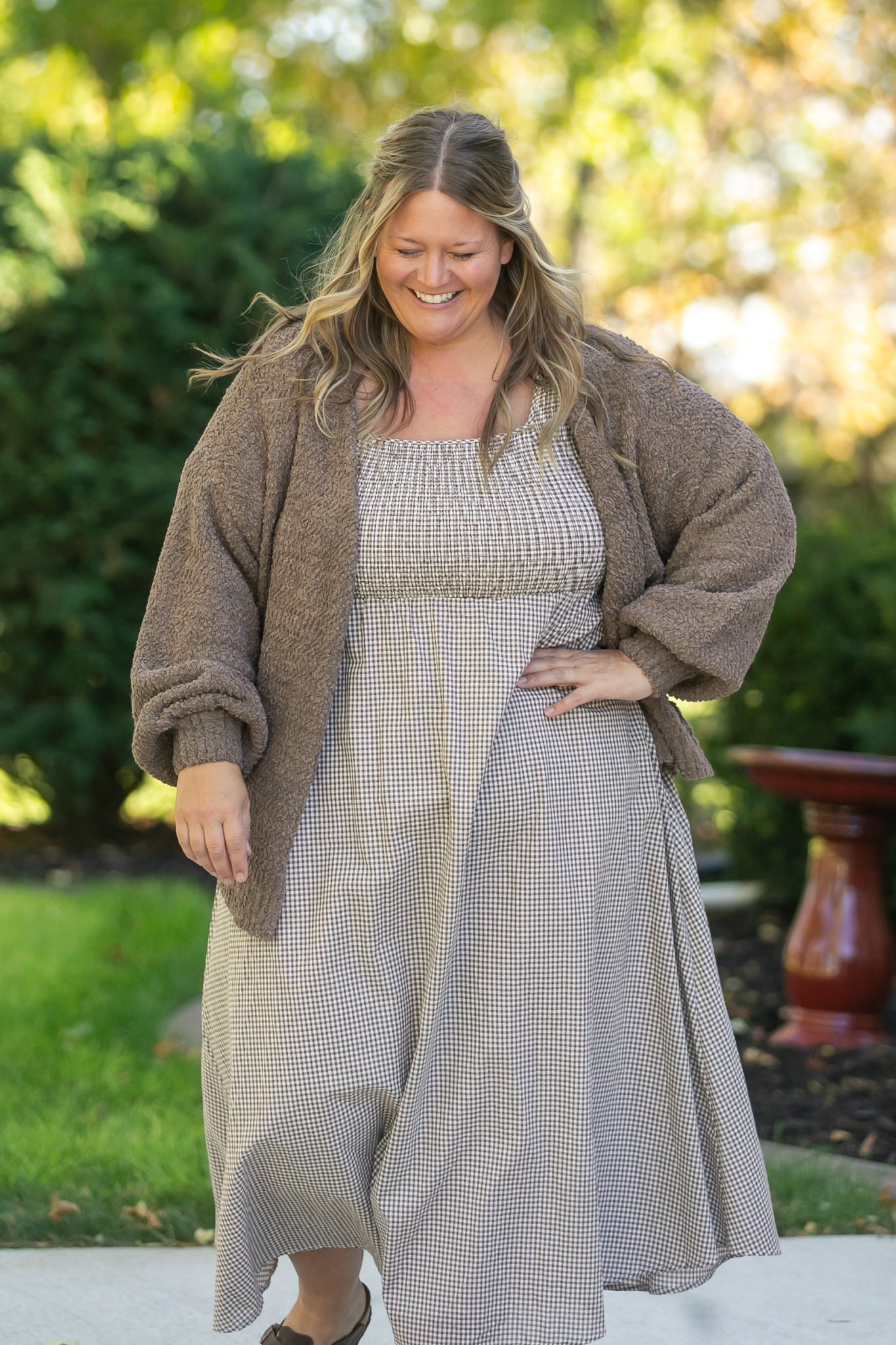 Popcorn Knit Open Front Cardigan - FINAL SALE