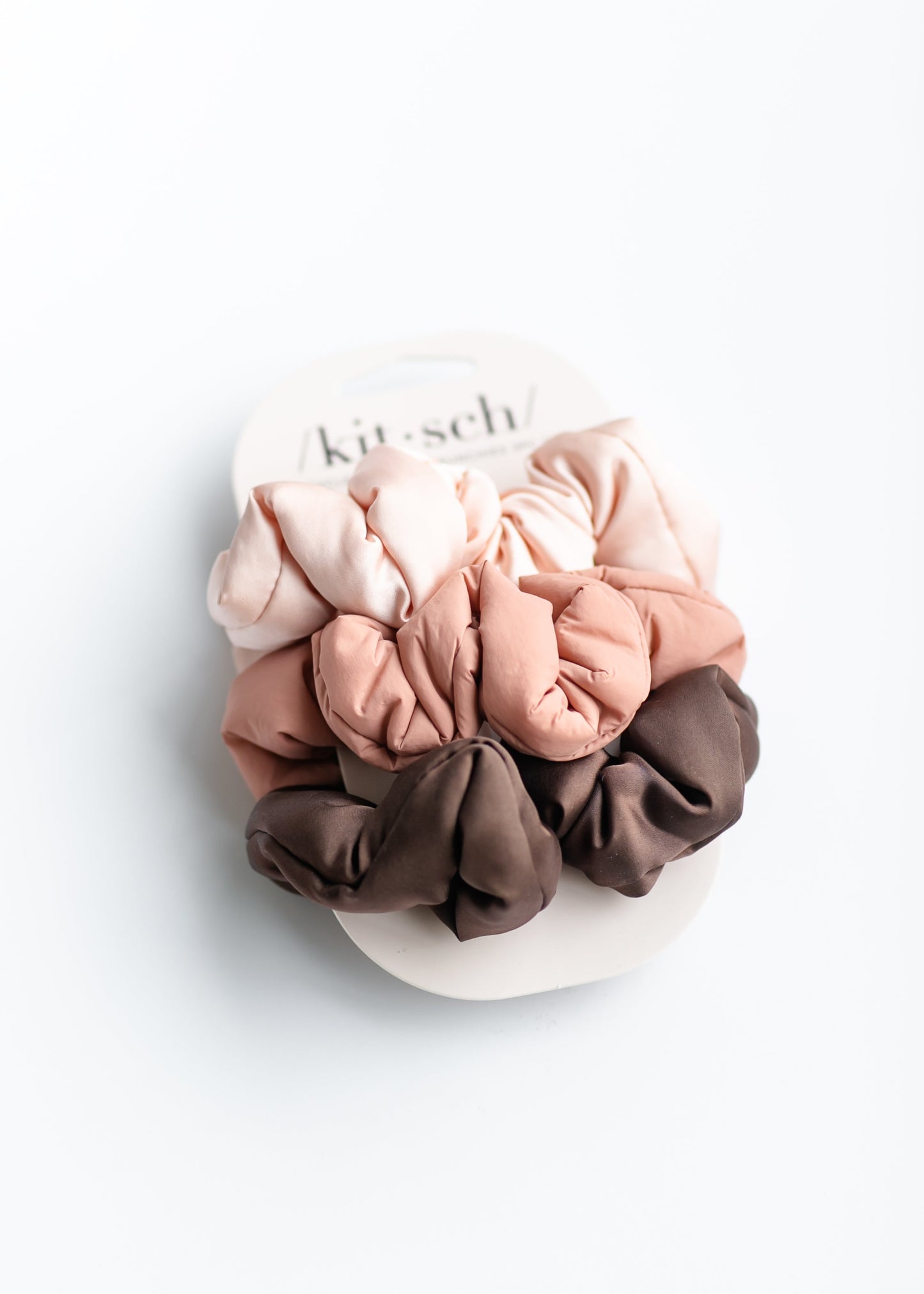 Kitsch™ Recycled Fabric Cloud Scrunchies 3pc