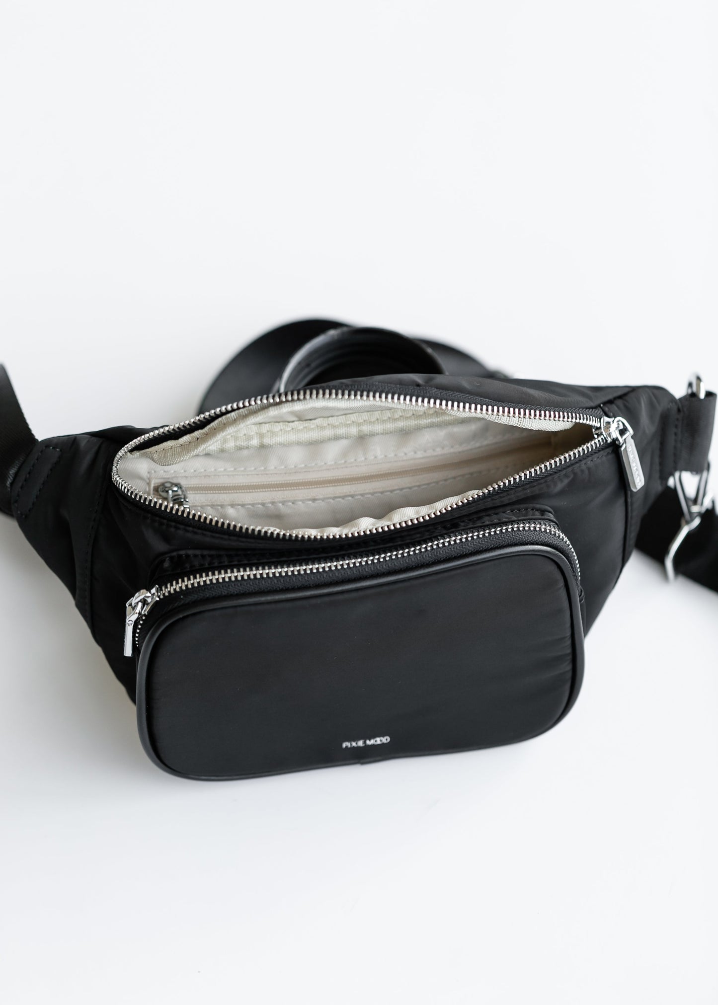 Recycled Nylon Black Belt Bag