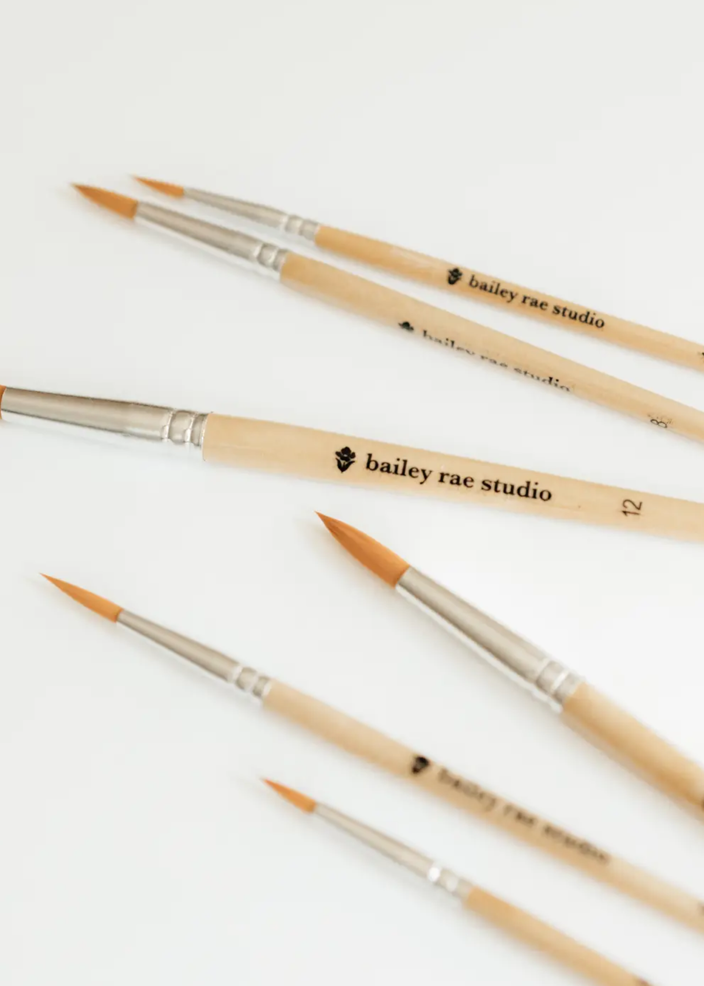 Round Tip Watercolor Brush Set