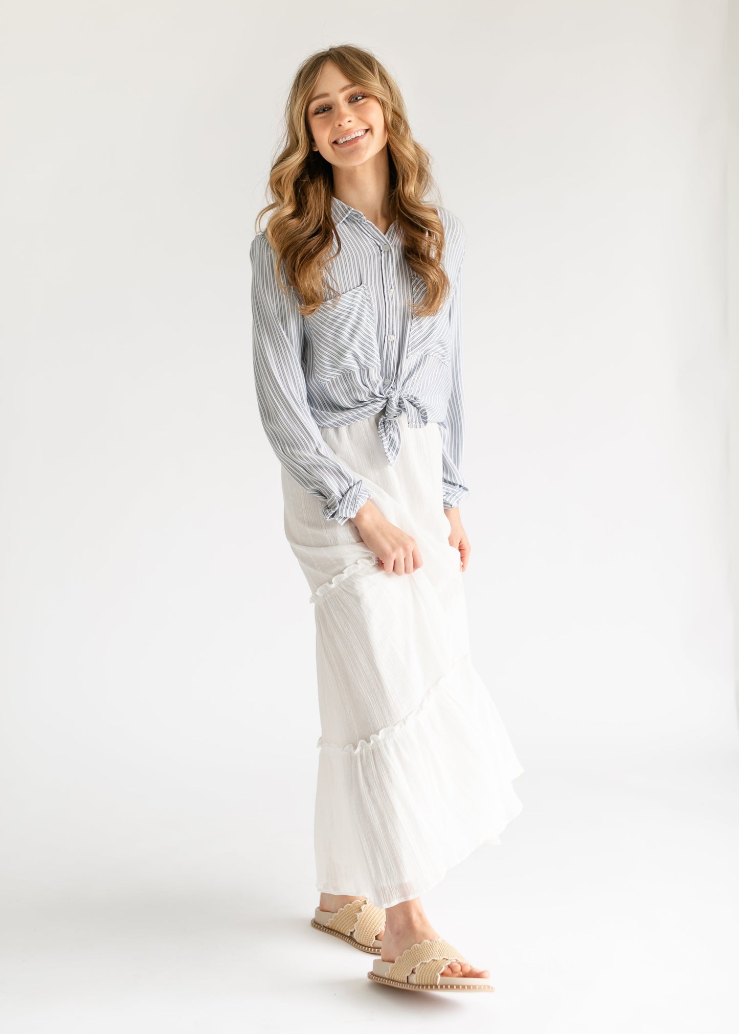 Serena Cotton Gauze Maxi Skirt - FINAL SALE