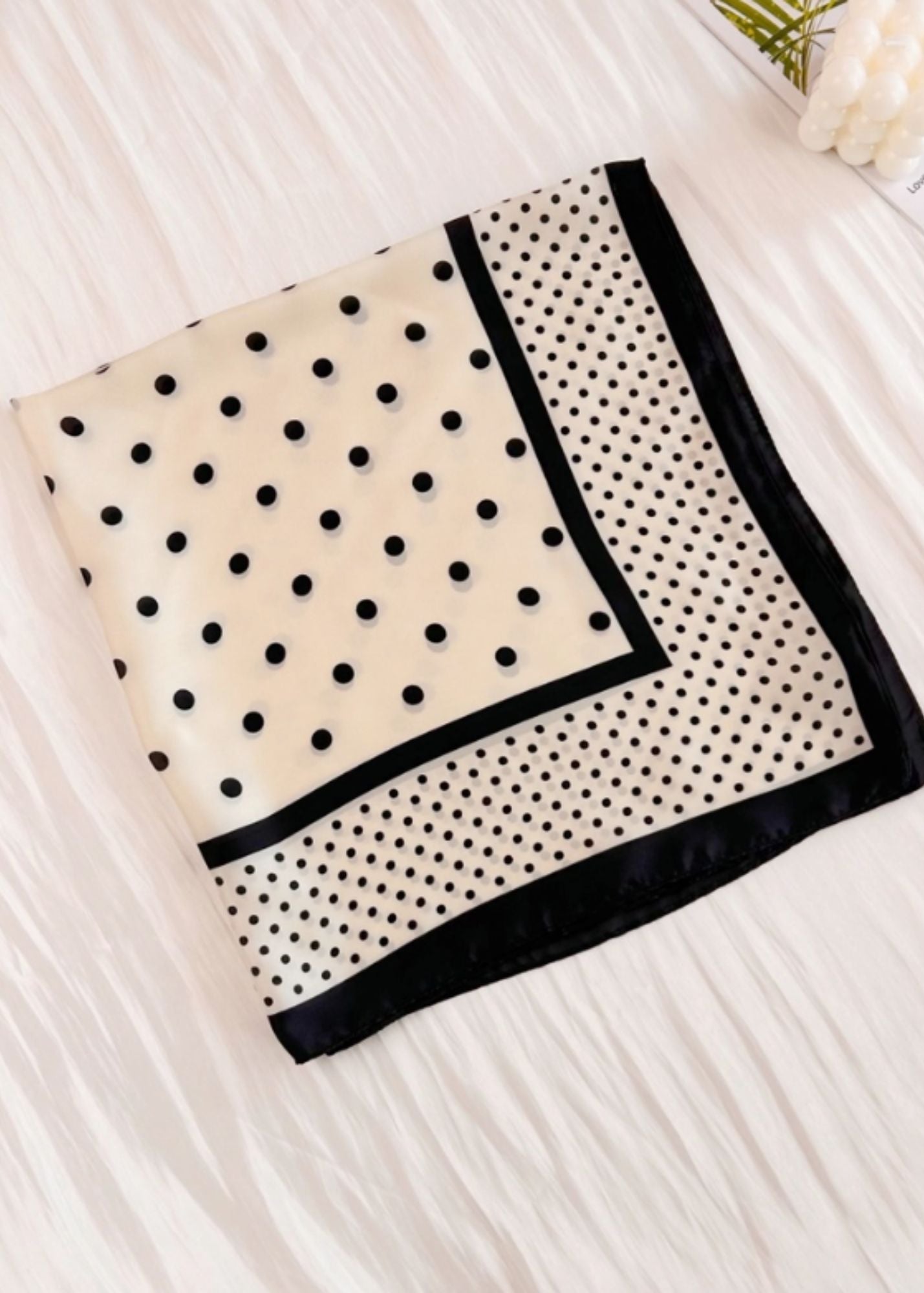 Silky Polka Dot Bandana