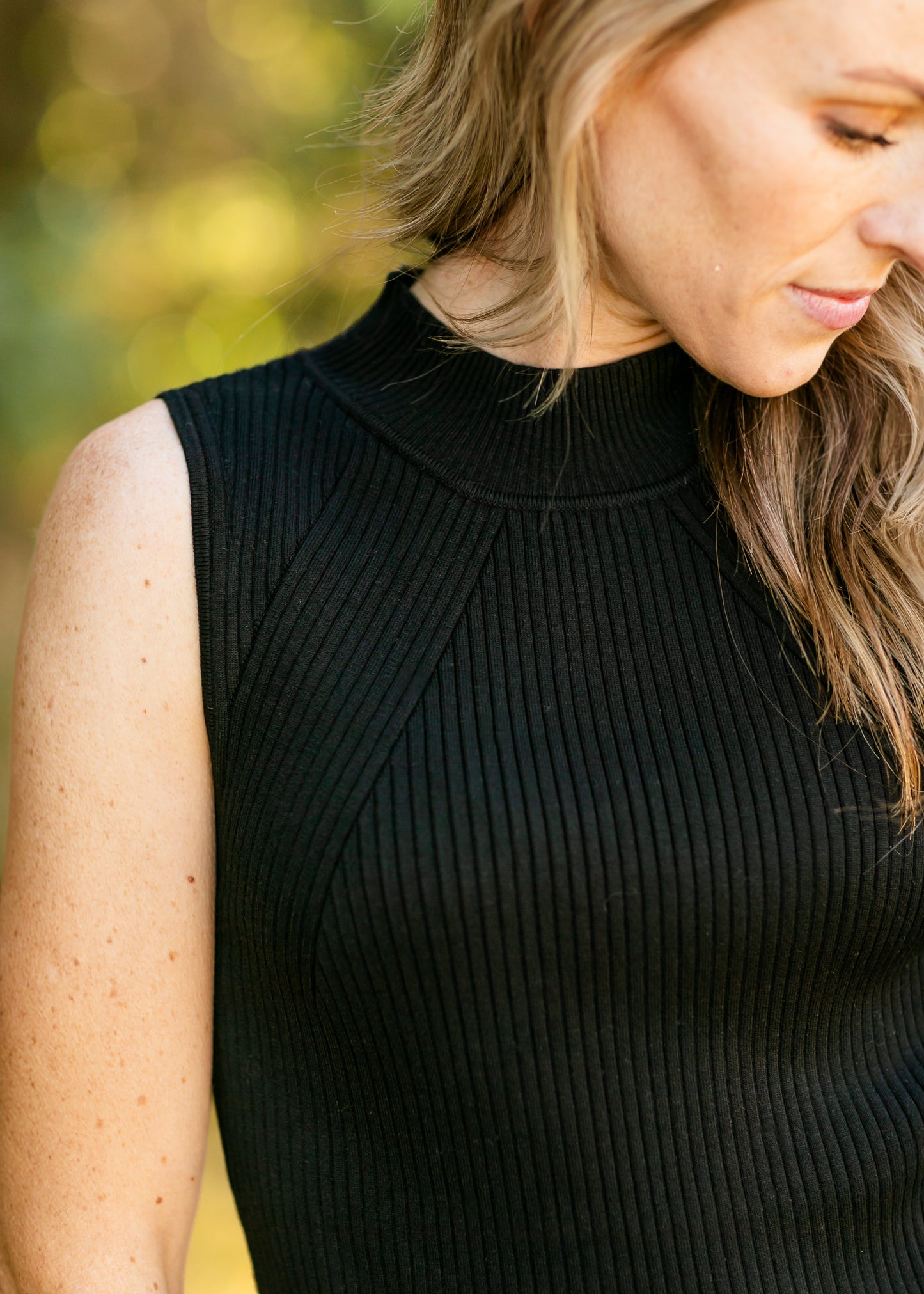 Sleeveless Black Knit Sweater - FINAL SALE