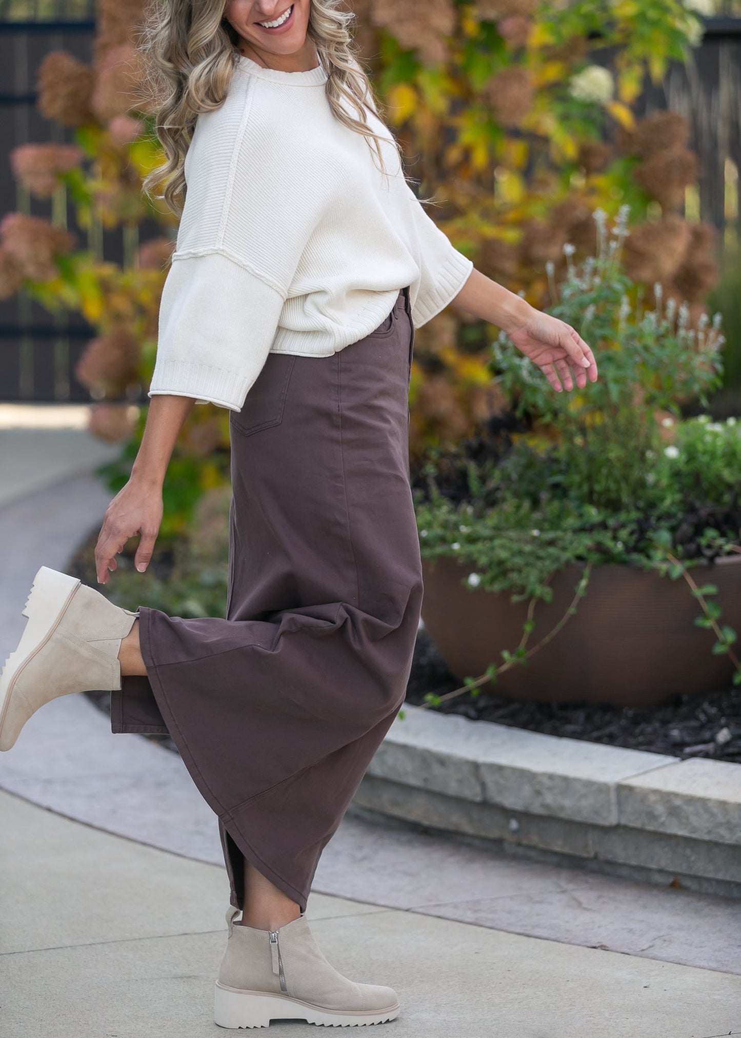 Stella Brownstone Denim Maxi Skirt - FINAL SALE