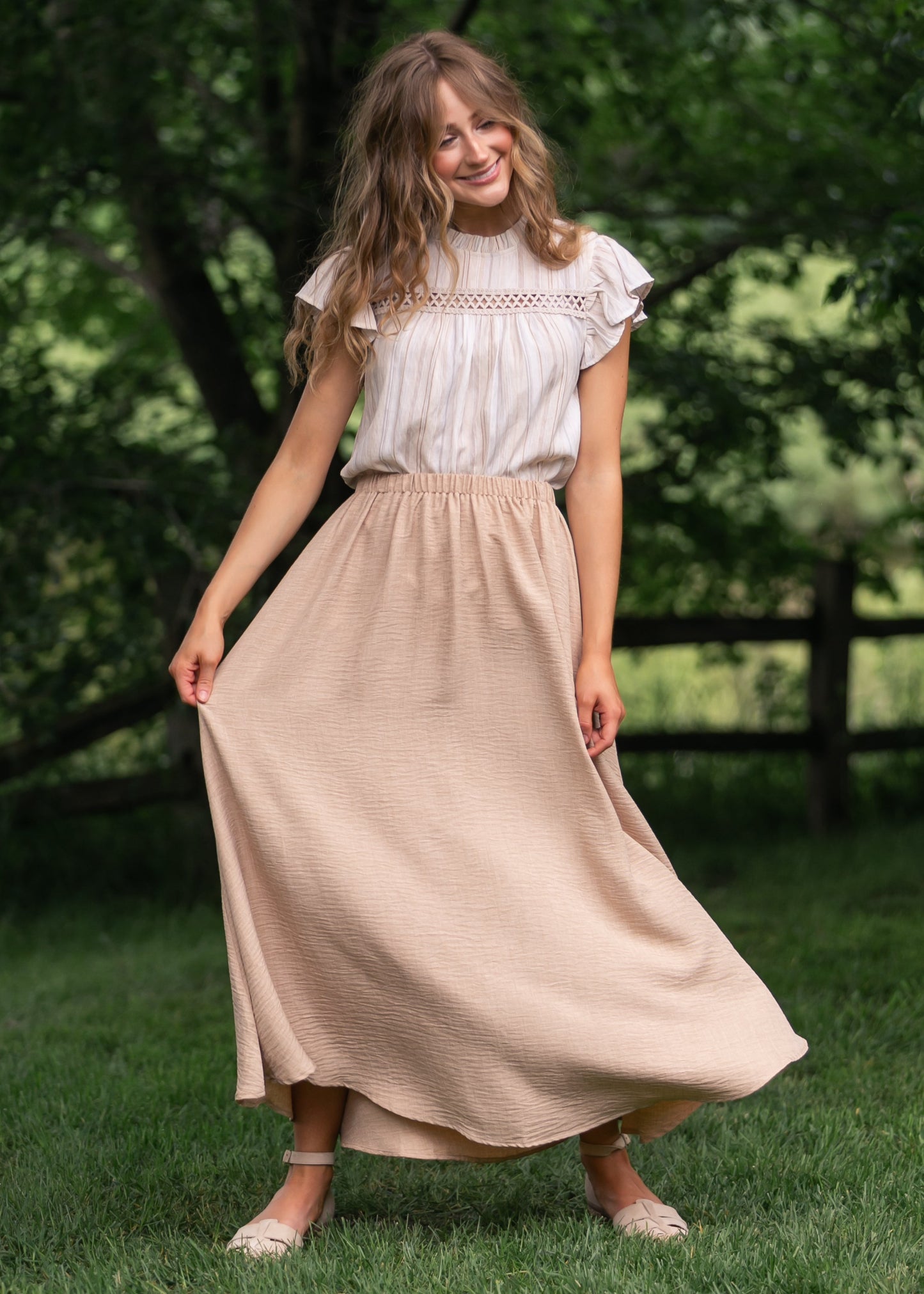 Stretch Waist Maxi Skirt - FINAL SALE