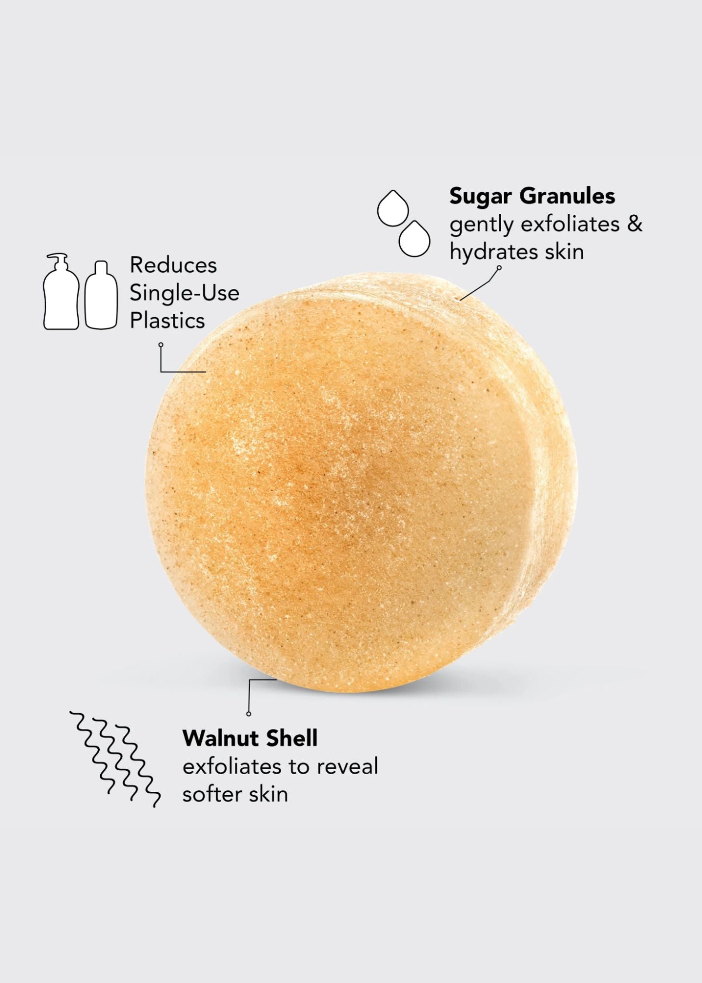 Kitsch™ Sugar Exfoliating Body Scrub Bar