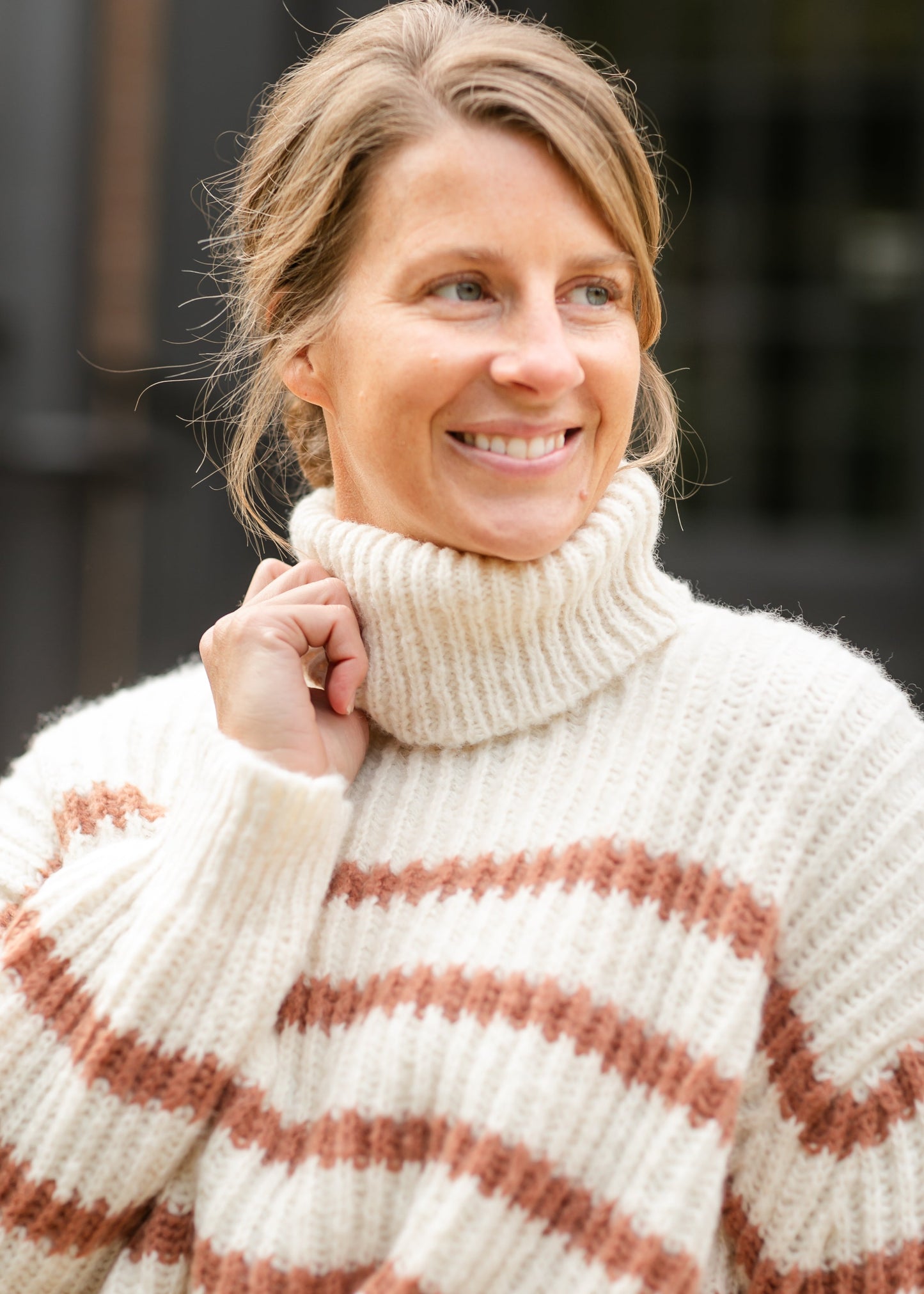 Turtleneck Striped Sweater - FINAL SALE