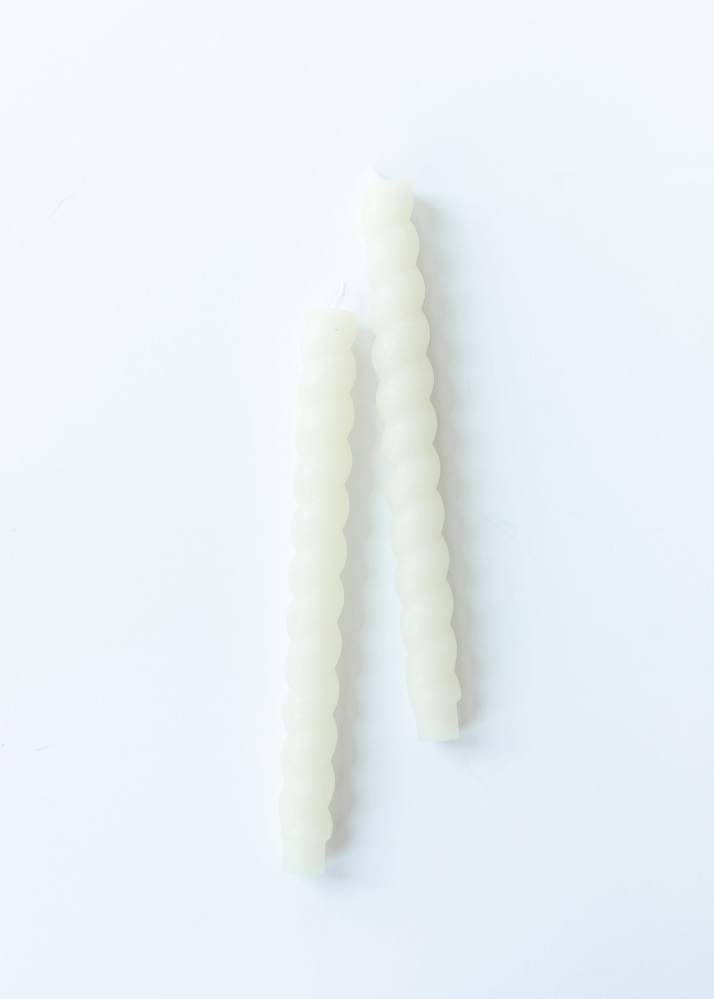 Unscented Twisted Taper Candle Set of 2 - FINAL SALE