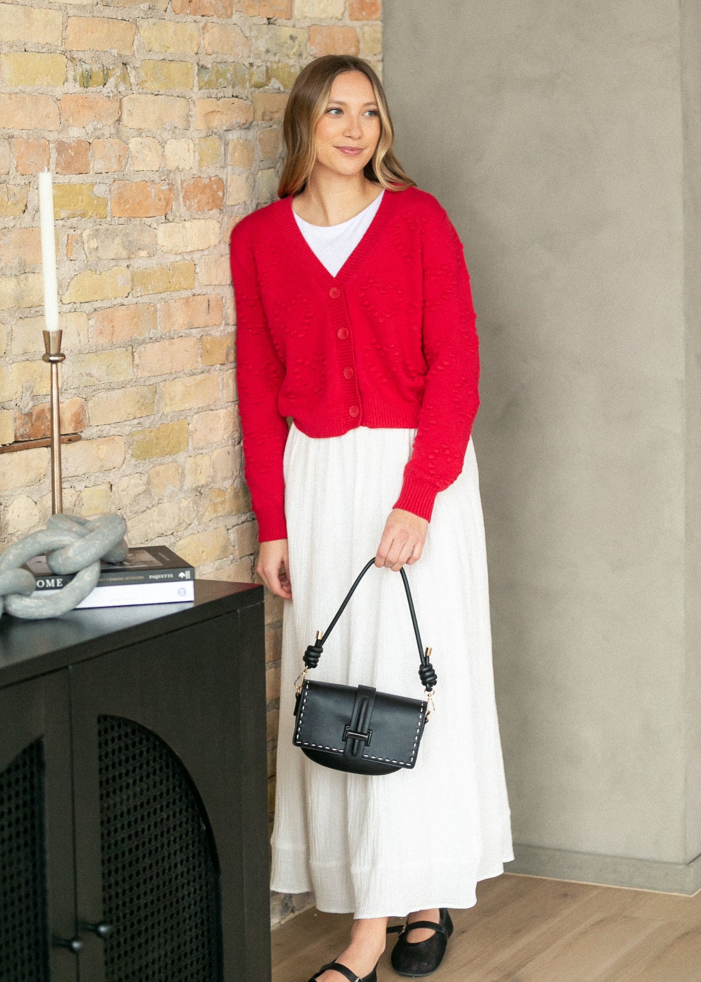 Z Supply® Embossed Heart Stitch Cardigan