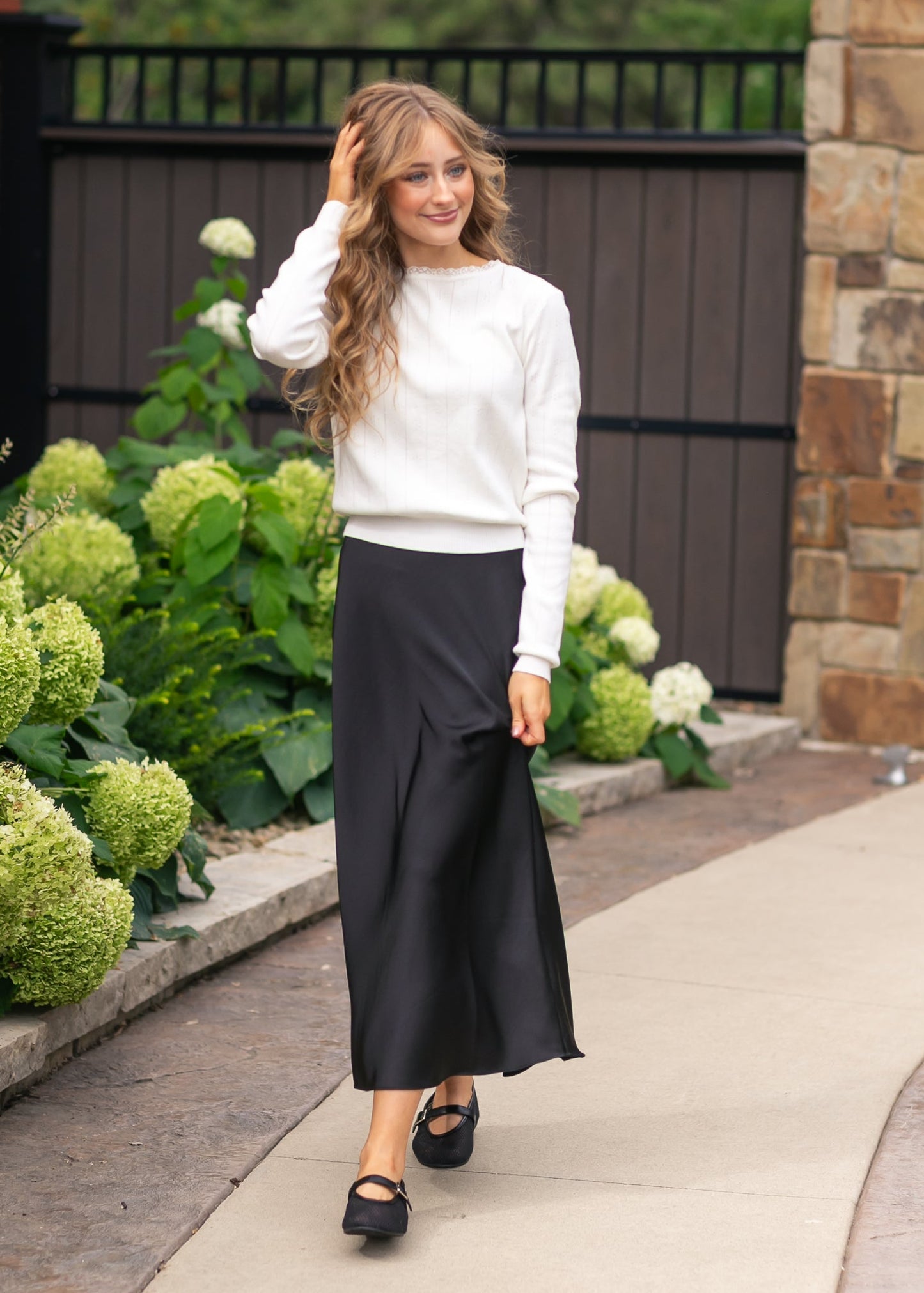 Z Supply® Izabel Luxe Satin Skirt