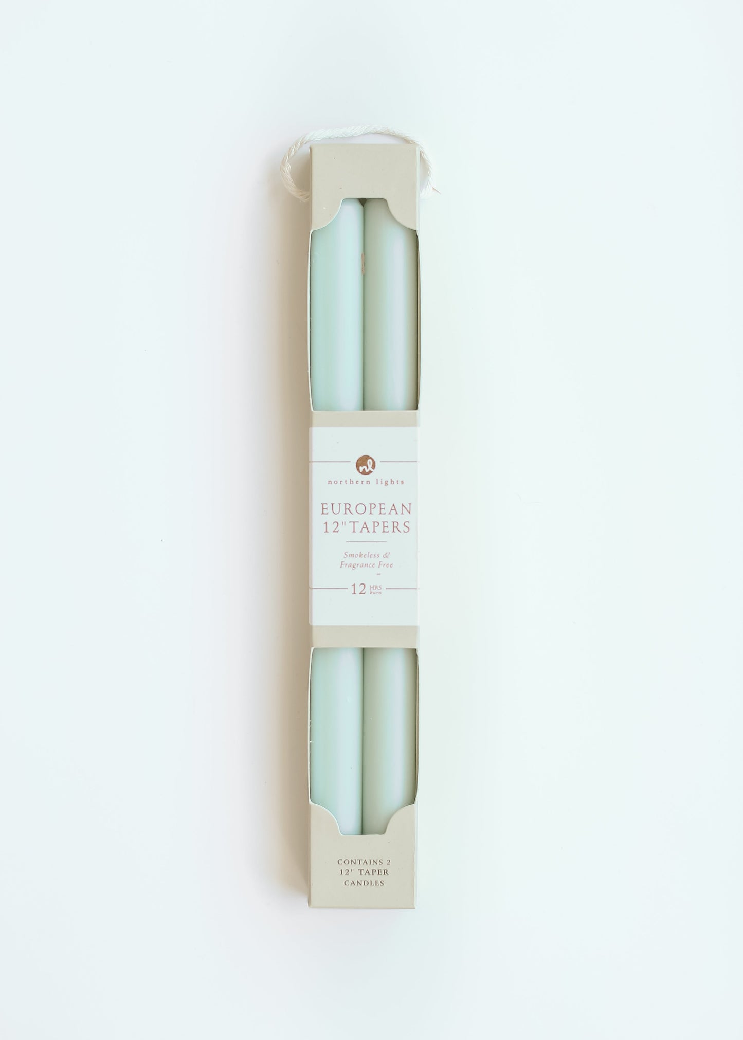12" European Taper Candles 2 Pack - FINAL SALE