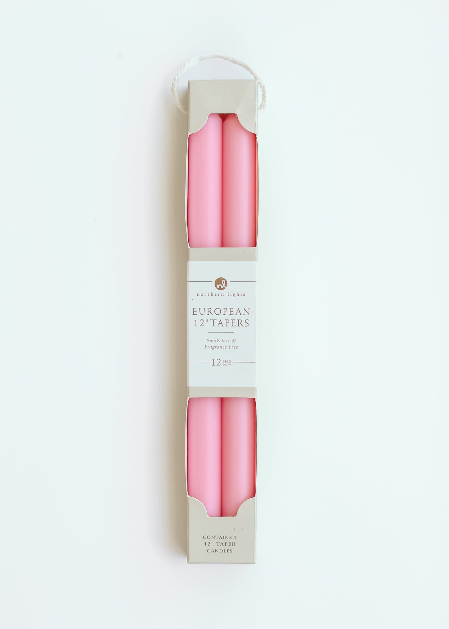 12" European Taper Candles 2 Pack - FINAL SALE
