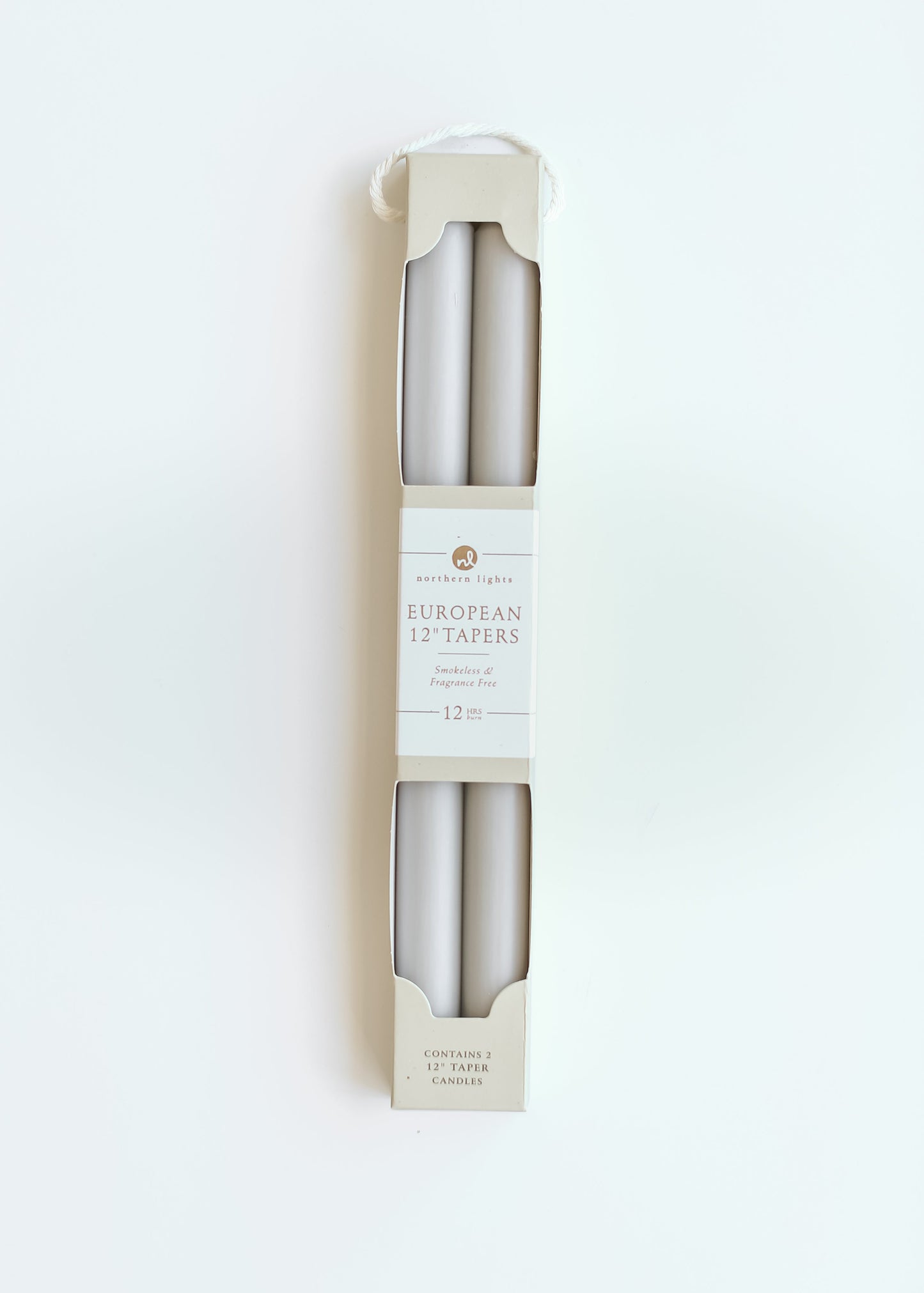 12" European Taper Candles 2 Pack - FINAL SALE